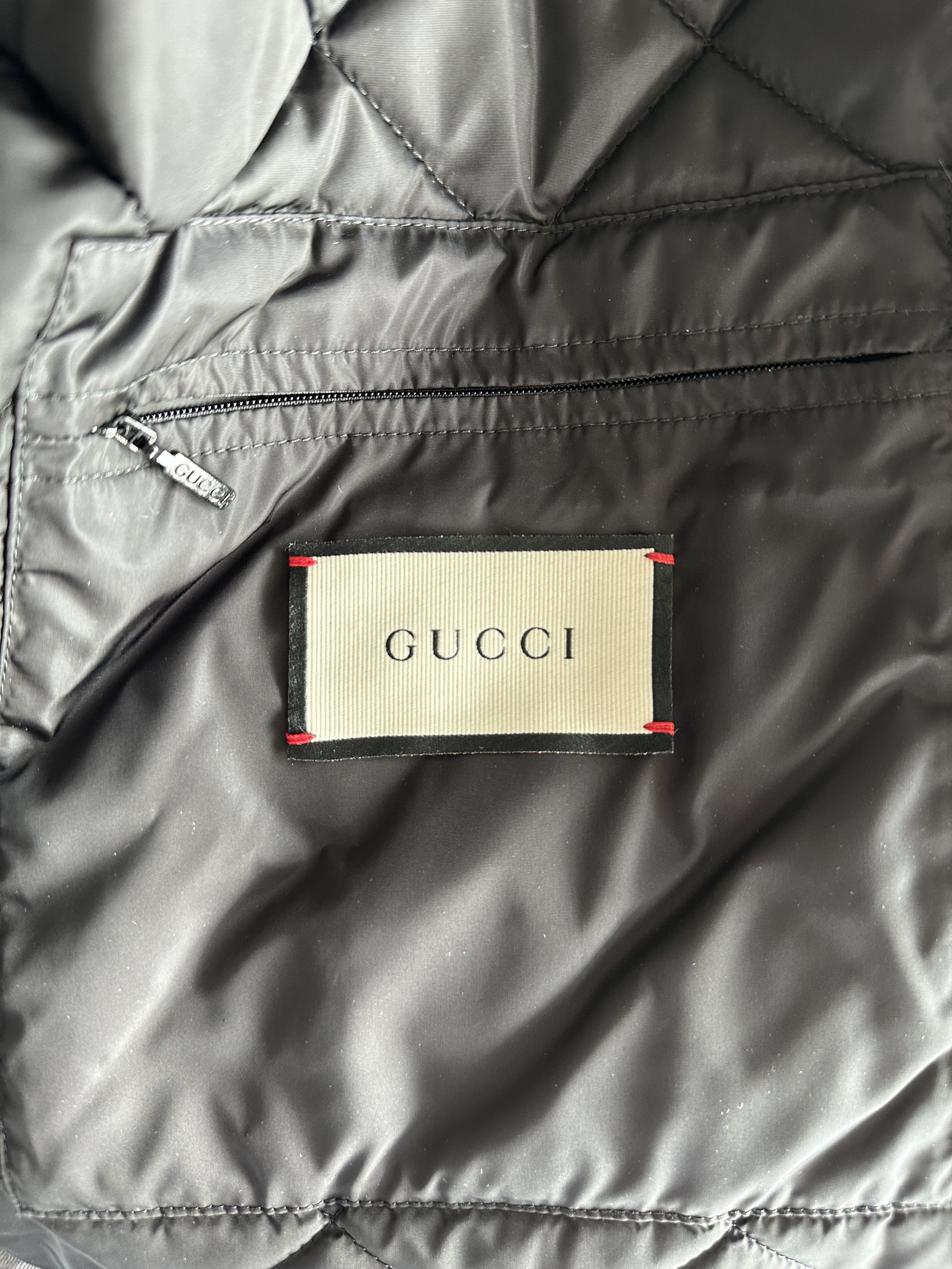 Gucci Gucci Green & Red GG Monogram Long Puffer Jacket Size US L / EU 52-54 / 3 - 3 Thumbnail