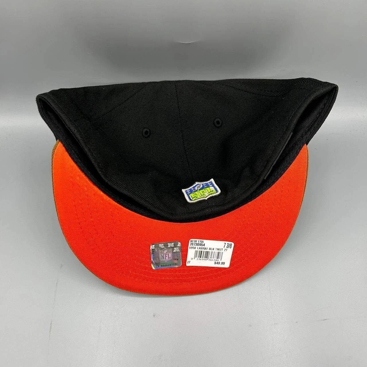 New Era Las Vegas Raiders Hat Men 7 3/8 Black Brown NFL Fitted Cap Size ONE SIZE - 8 Thumbnail