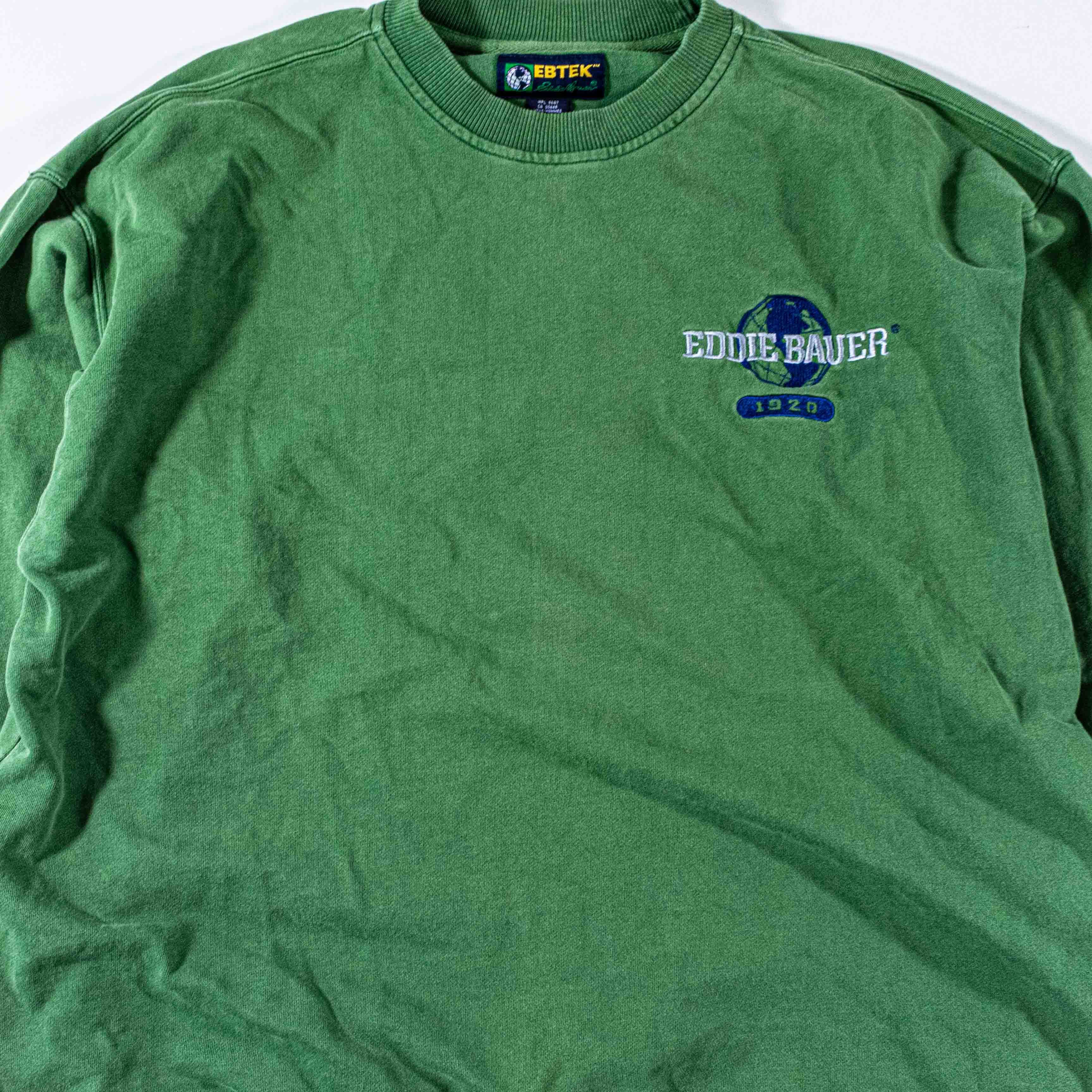 Eddie Bauer Vintage Eddie Bauer EBTEK Sweatshirt Sun Faded Crewneck Size US L / EU 52-54 / 3 - 1 Thumbnail