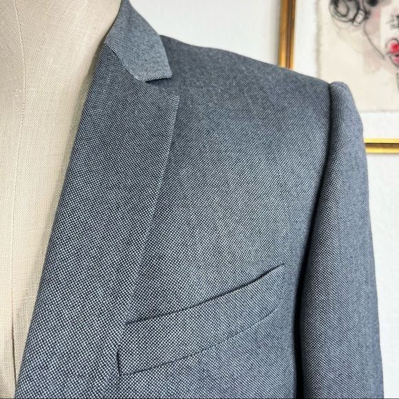 Burberry Burberry Nova Check Wool Blazer Size 44R - 2 Thumbnail