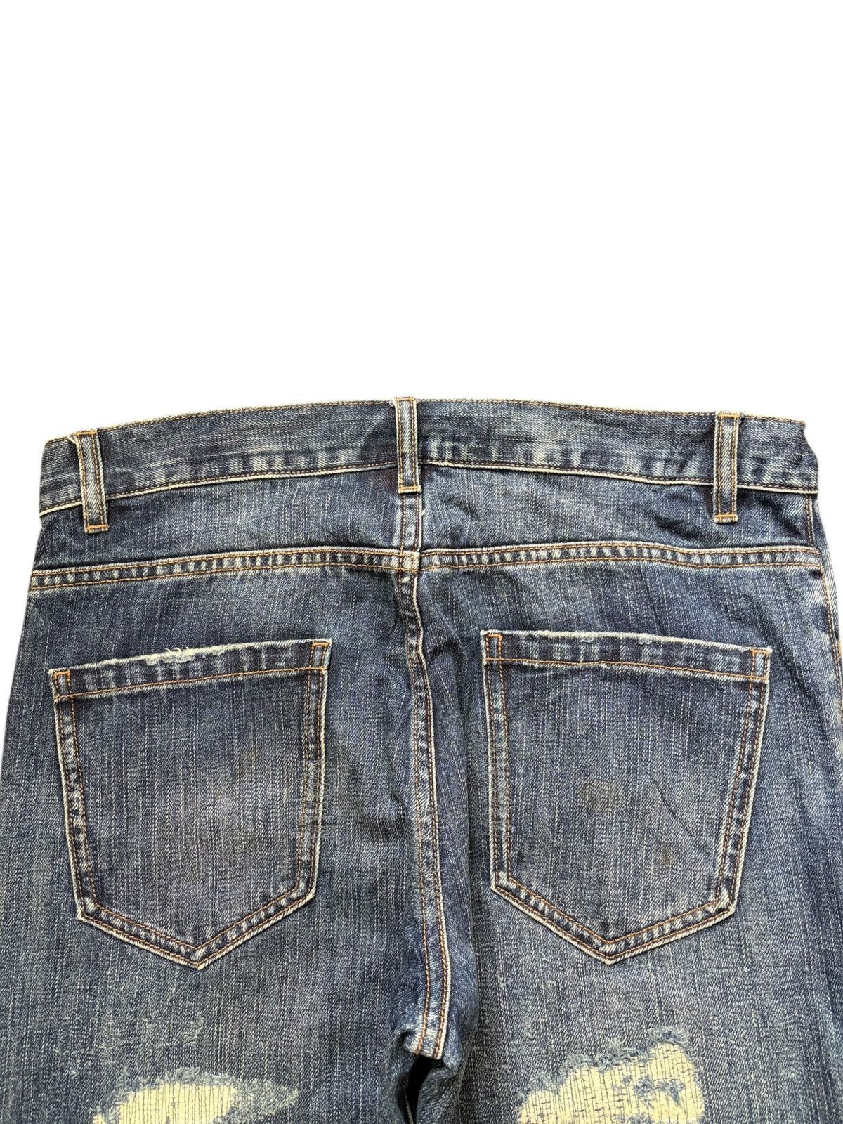 Kapital Vintage Japanese Brand Sashiko Distressed Jeans Size 31" - 4 Thumbnail