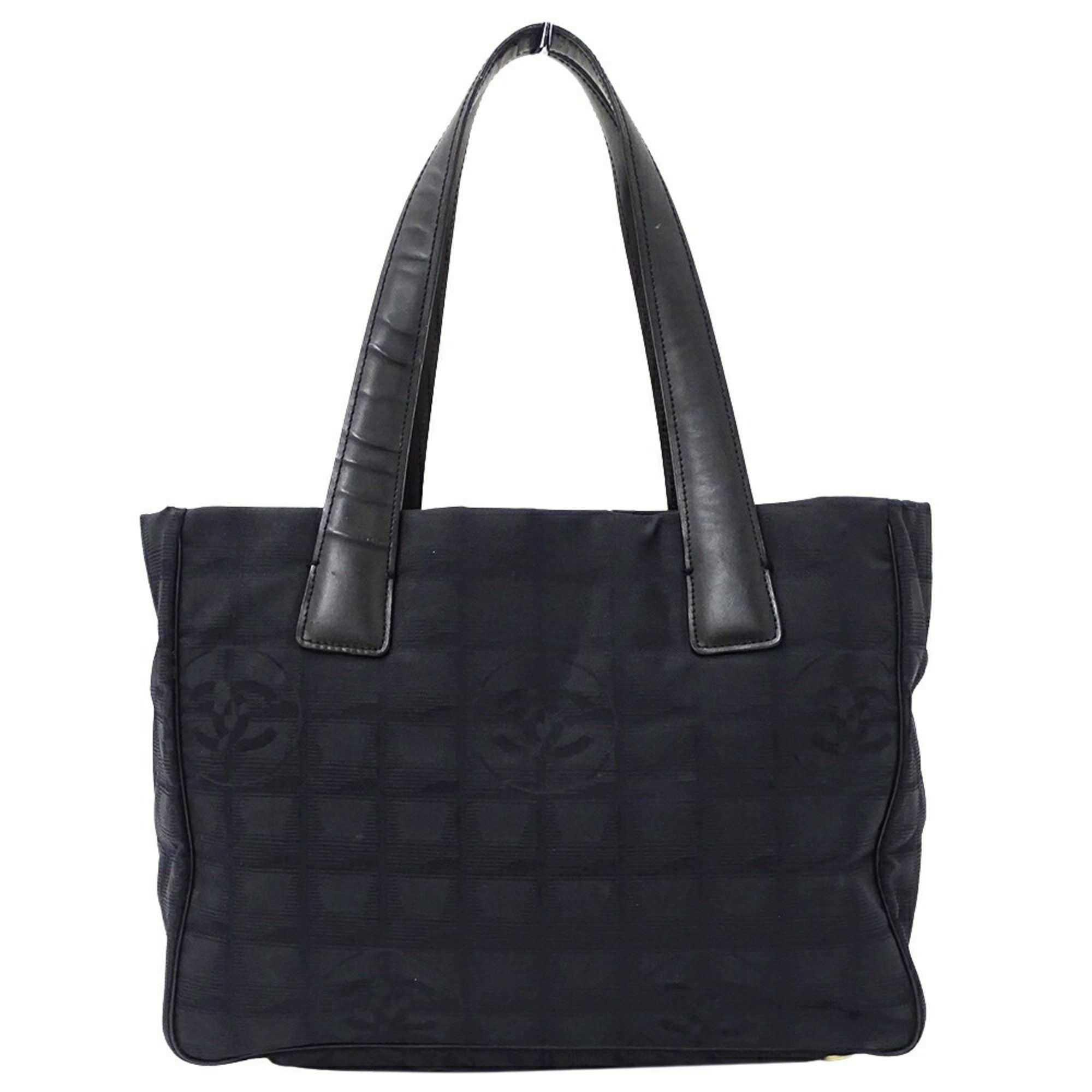 Chanel Bag New Travel Tote Pm Women's Shoulder Nylon Black