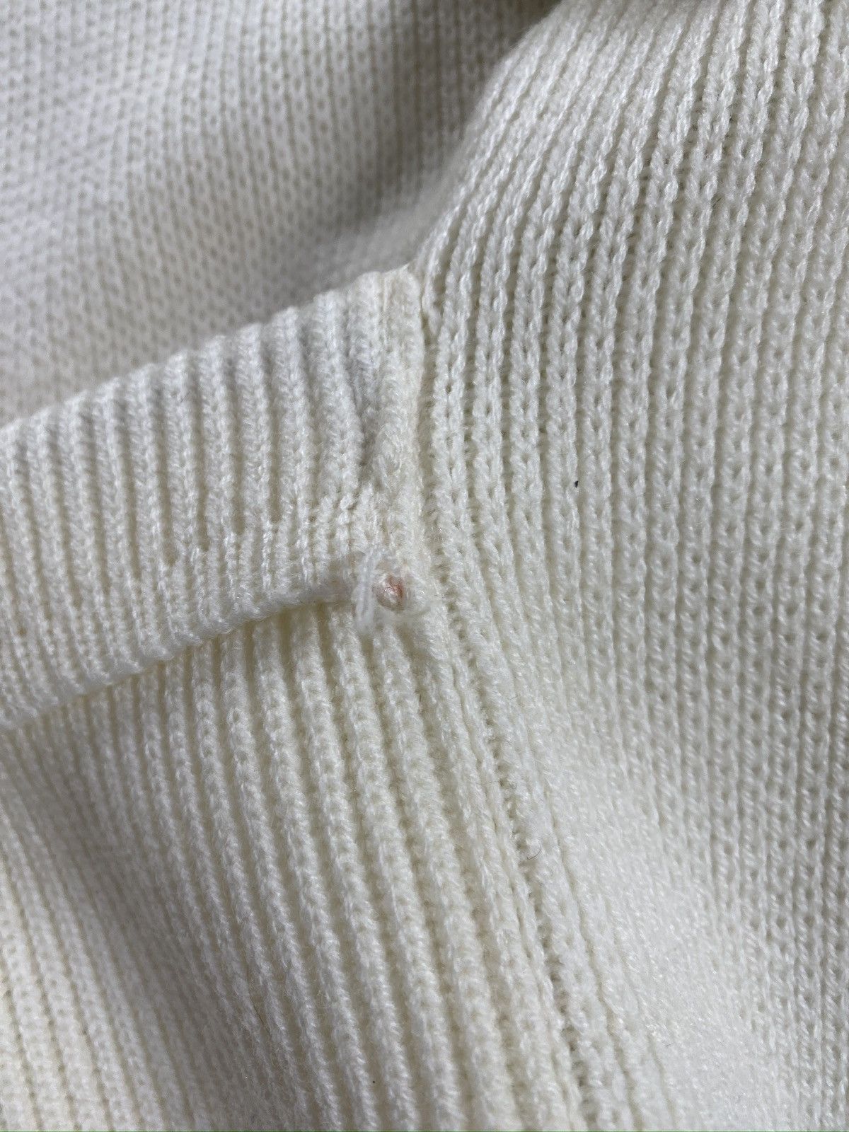 Sears Vintage 70’s Sears Women’s Cream Cowl Neck Cardigan Sweater Size M / US 6-8 / IT 42-44 - 14 Thumbnail