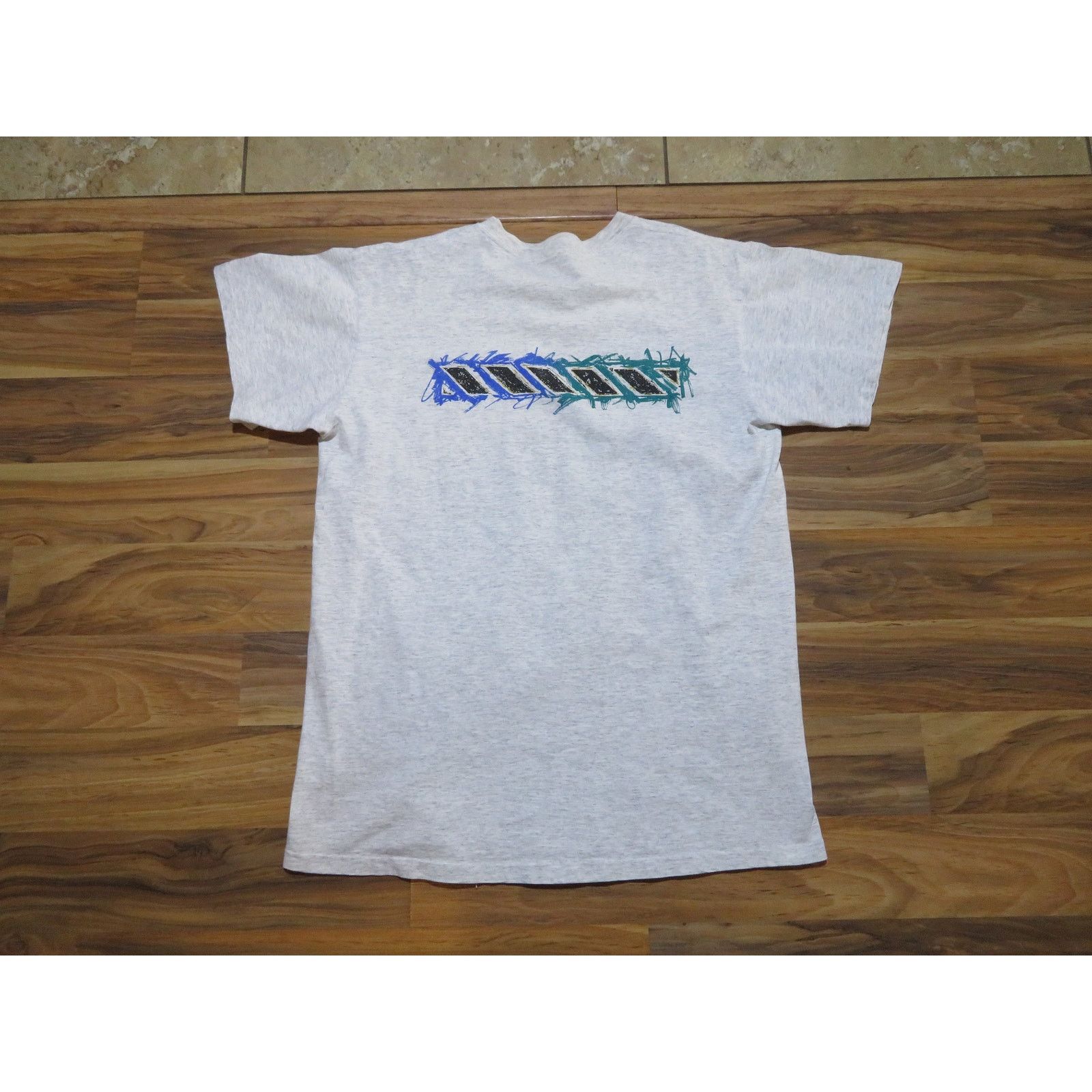 Nike Nike Air T-shirt, Swoosh Gray Red Blue Double Sided L 1990s Size US L / EU 52-54 / 3 - 2 Thumbnail