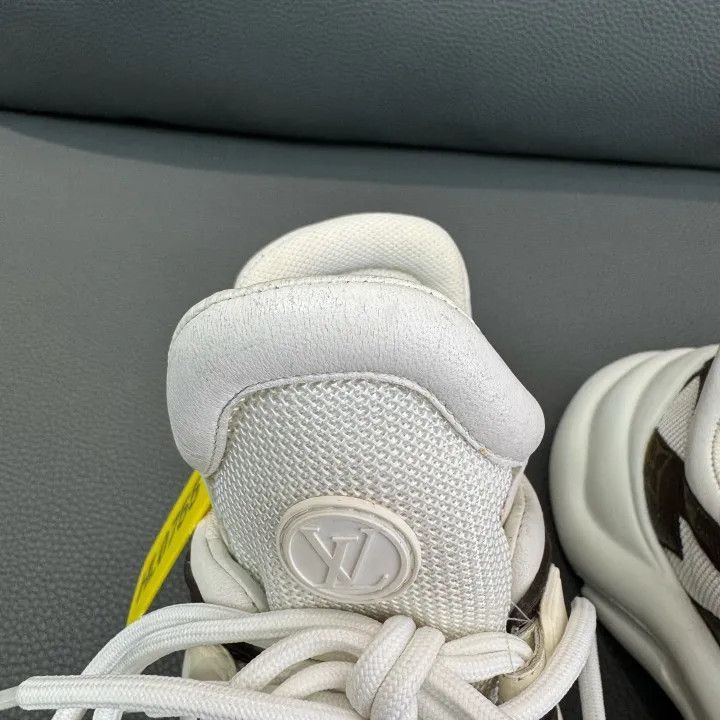 Louis Vuitton Louis Vuitton White Brown Casual Sneakers -2508 Size US 5.5 / EU 38 - 9 Thumbnail