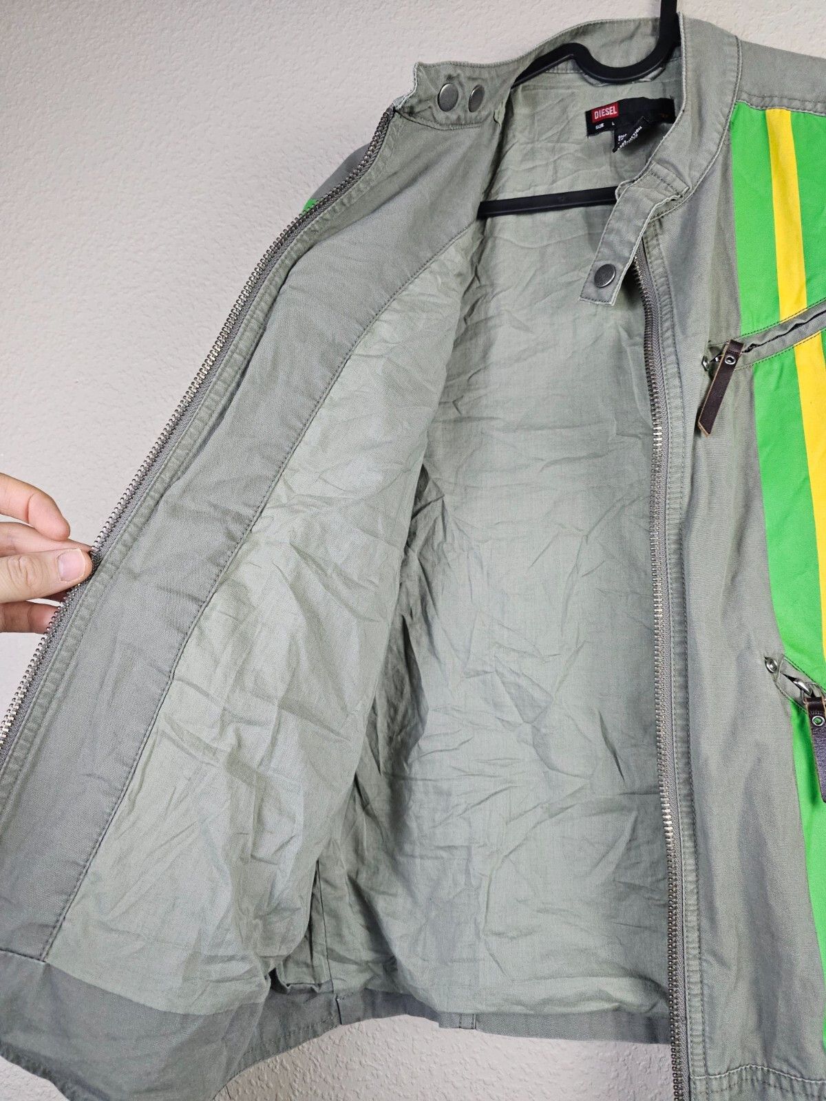 Diesel Vintage Y2K Diesel Racing Moto Jacket Nylon Green XL Size XL / US 12-14 / IT 48-50 - 10 Thumbnail