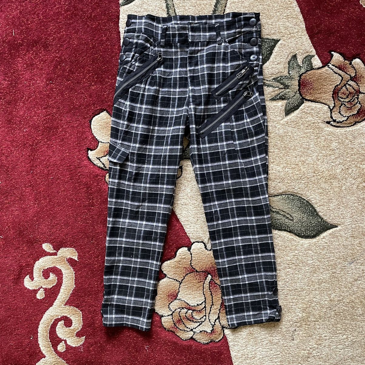 Japanese Brand × Vintage VINTAGE CHECKERED CROPPED PANT PUNK OUTFIT Size US 30 / EU 46 - 1 Thumbnail