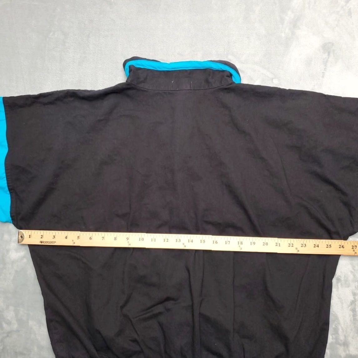 Vintage VINTAGE DAChe Club Maui Jacket Men L Black Blue Full Zip 80s 90s Made in USA Bomber Jacket Wind-Resistant Outdoor Casual Mens Size US L / EU 52-54 / 3 - 8 Thumbnail