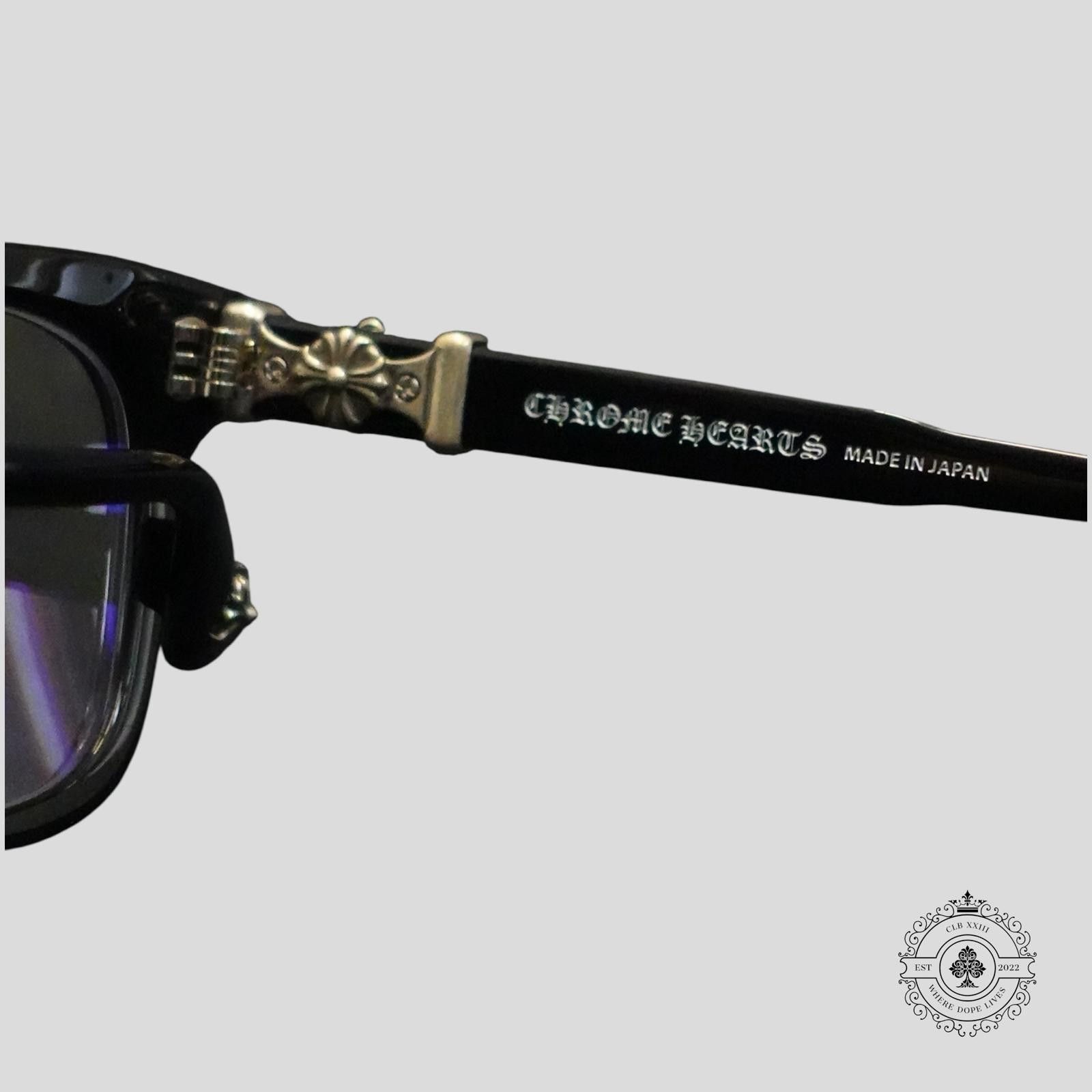 Chrome Hearts Cox Ucker Glasses in Black/Silver