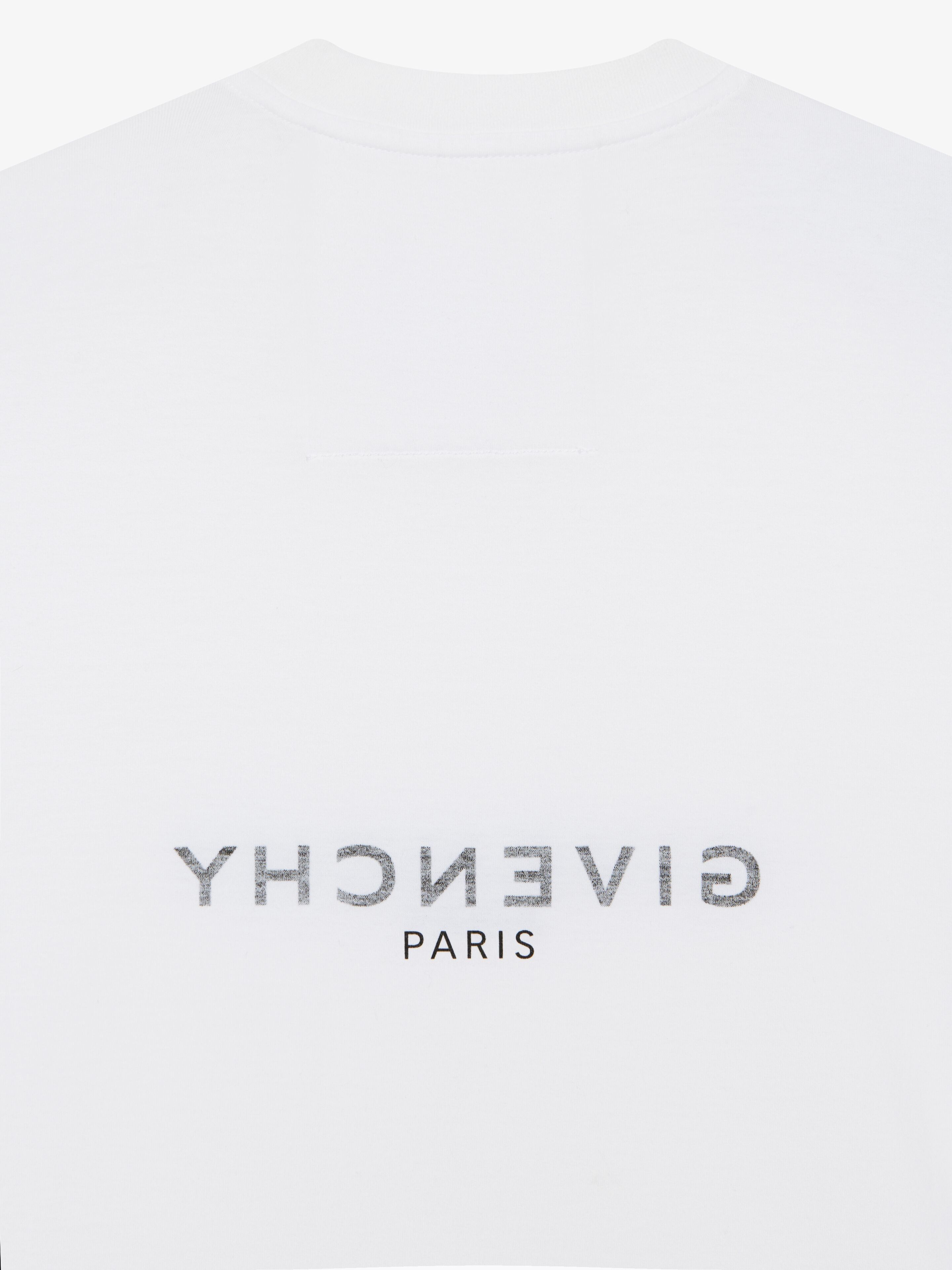 Givenchy o1w1db10326 Fitted Short Sleeve T-Shirt in White Size M / US 6-8 / IT 42-44 - 4 Thumbnail