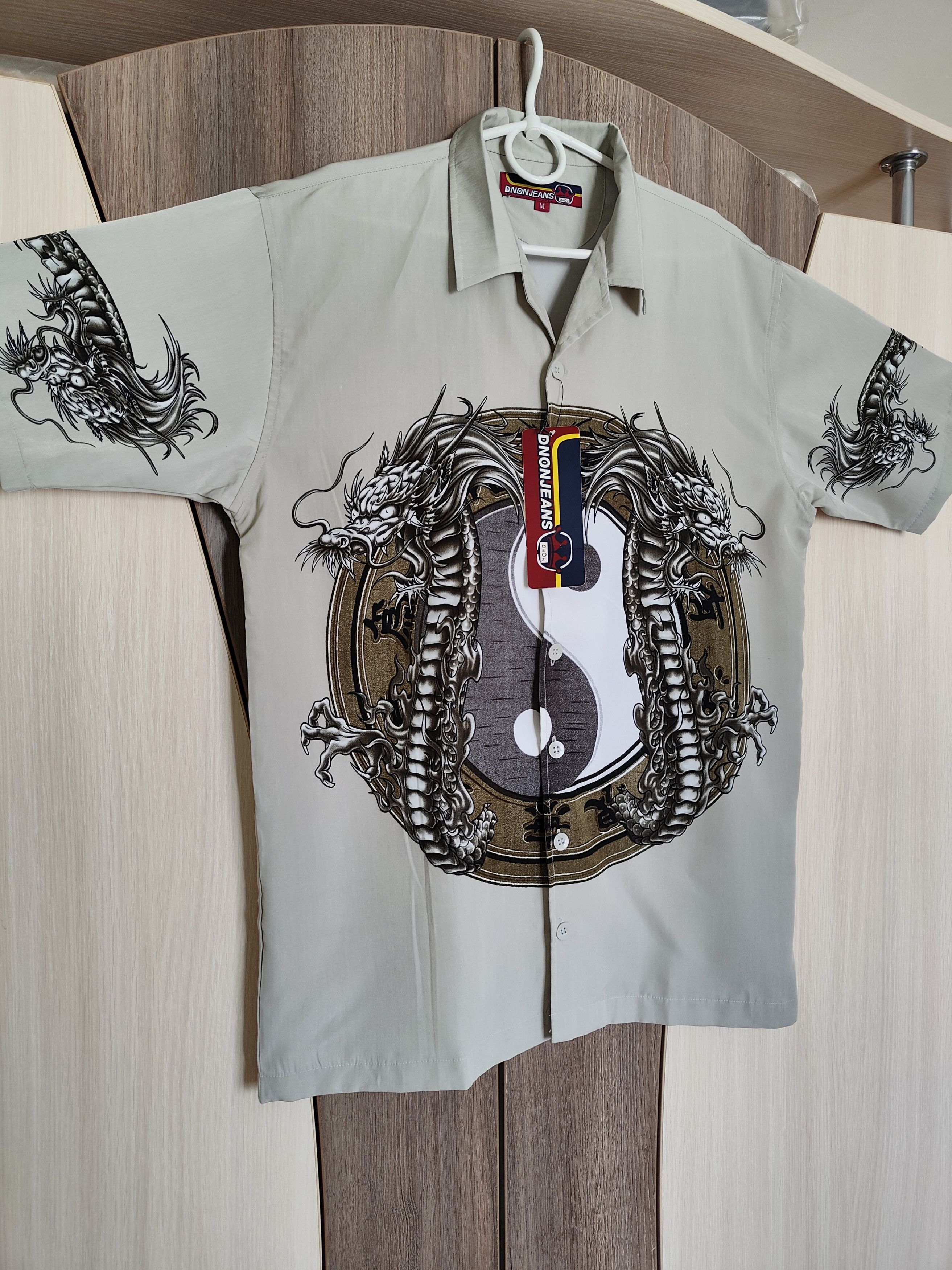 Japanese Brand 🔥🐉☯️ Vintage Y2K Dnon Jeans Japan Dragon In Yan Shirt Size US XL / EU 56 / 4 - 9 Thumbnail