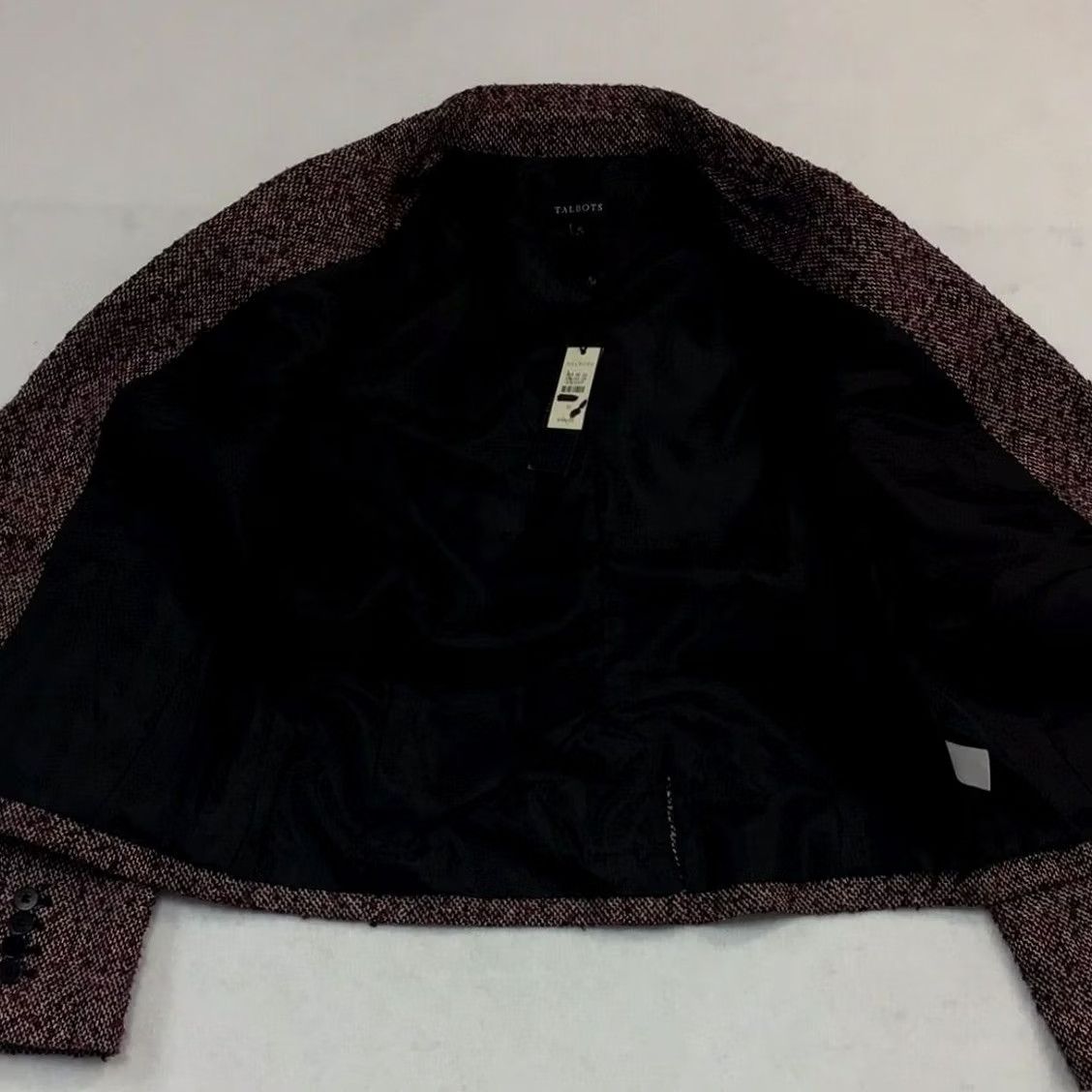 Talbots Talbots Blazer Women 10 Magenta/Black Mosaic Pattern Regular Size 10 Blazer Pant Suit Mens none Size L / US 10 / IT 46 - 5 Thumbnail