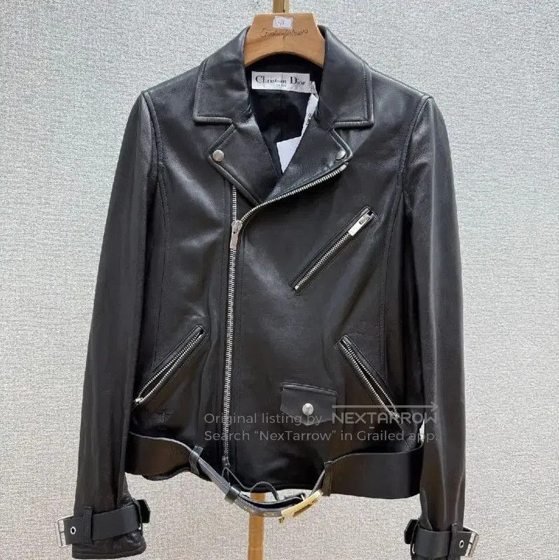 Dior Dior Black Leather Women's Jacket . Size S / US 4 / IT 40 - 1 Thumbnail