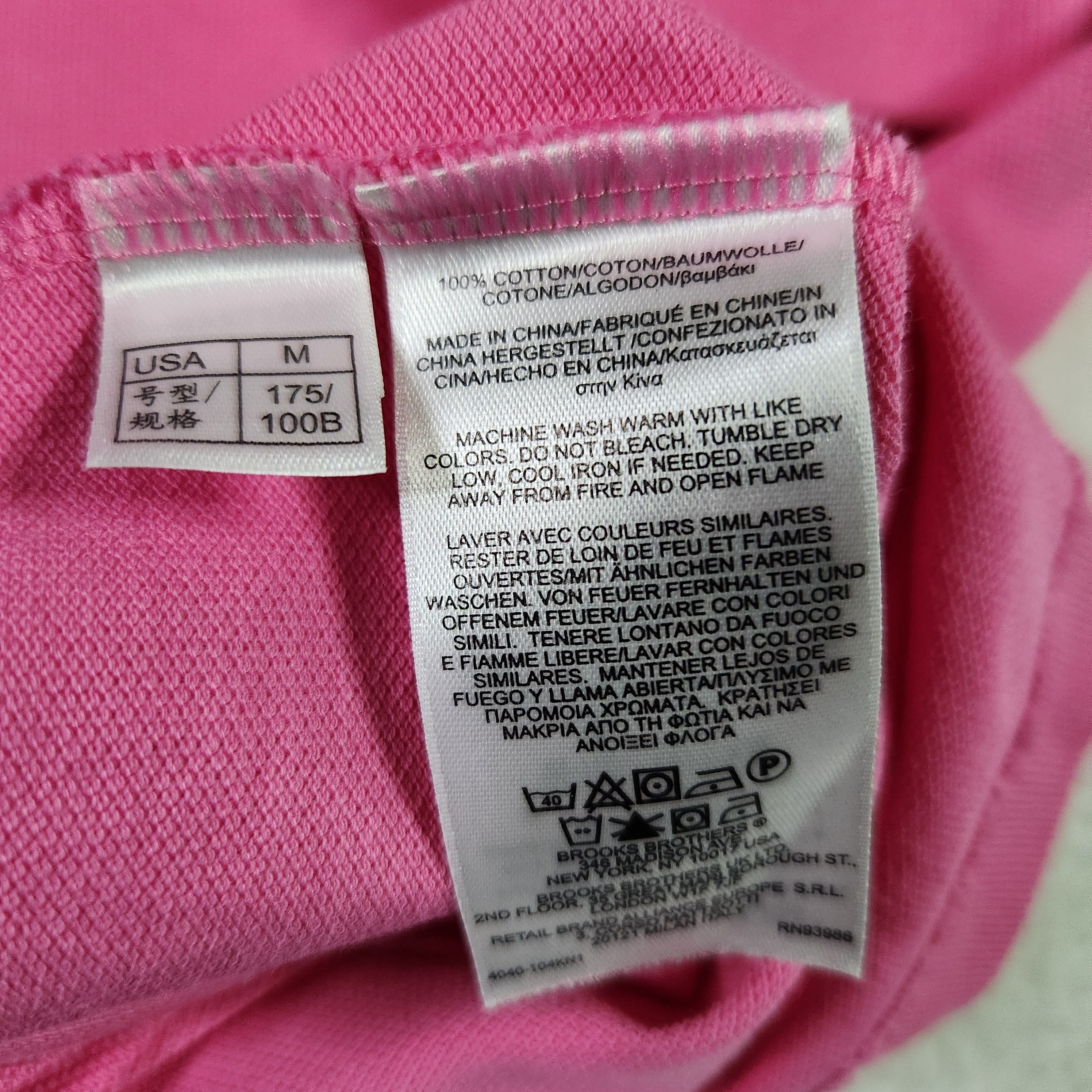 Brooks Brothers Brooks Brothers Polo Shirt Medium Pink Pique Embroidered Size US M / EU 48-50 / 2 - 8 Thumbnail