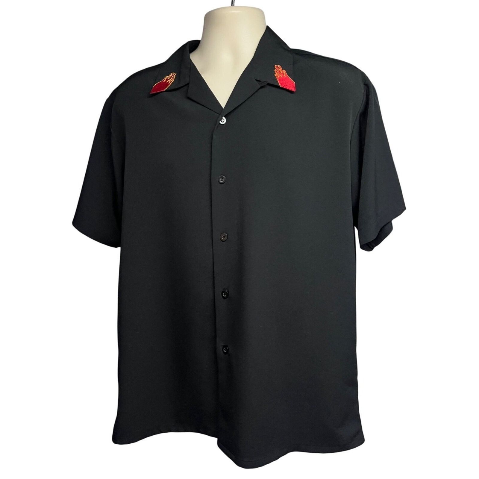 Vintage Sapphire Lounge Black Vintage Rockabilly Camp Shirt Medium Size US M / EU 48-50 / 2 - 3 Thumbnail