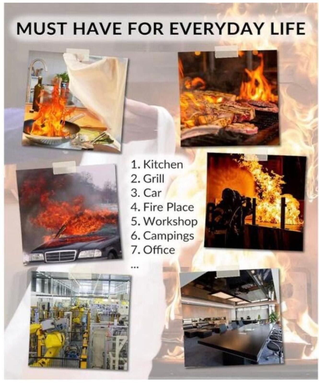 Other Emergency Fire Safety Fire Suppression Blanket Size ONE SIZE - 2 Thumbnail