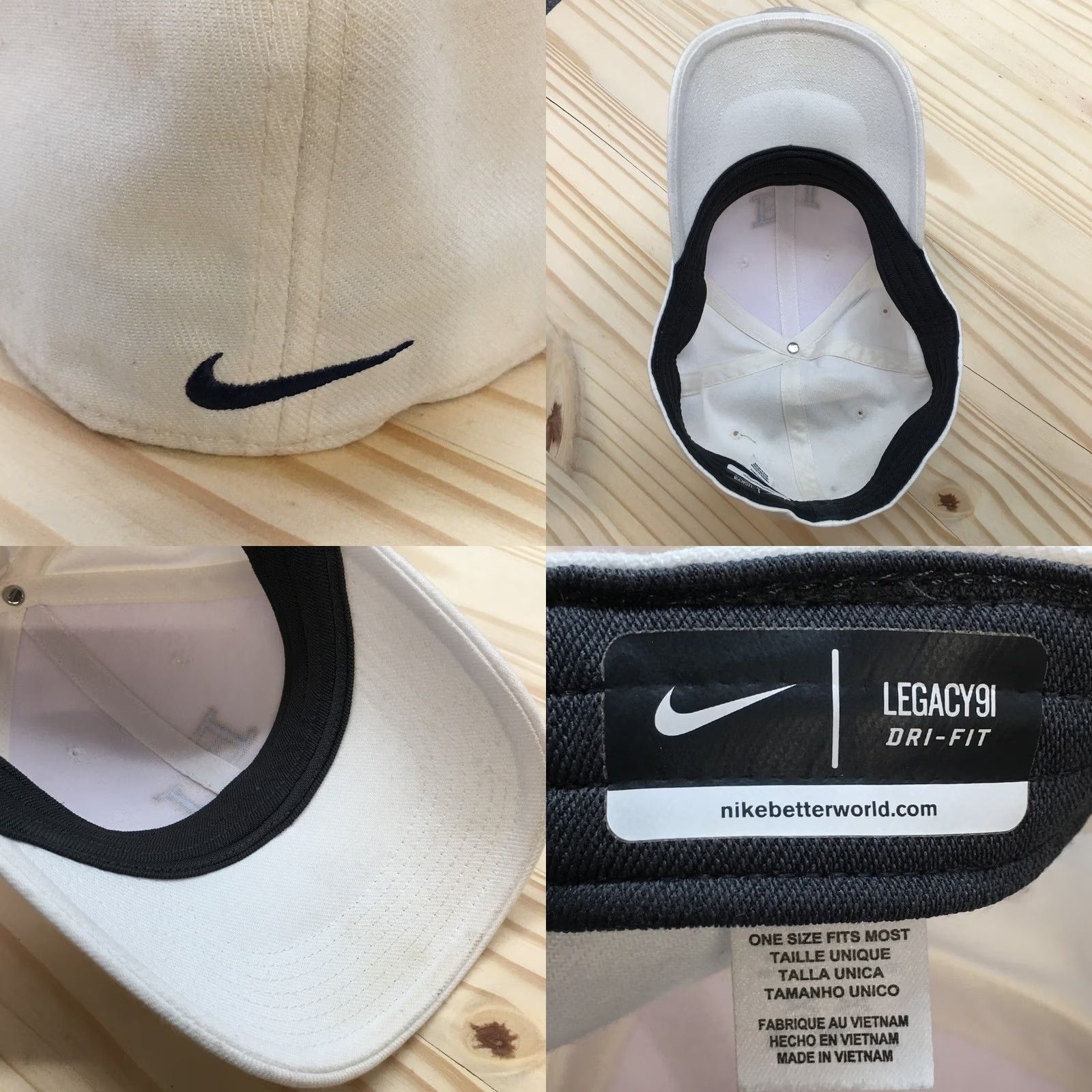 Nike Nike Legacy 91 Baseball Hat University White OS Adjustable Embroidered Logo Mens Size ONE SIZE - 8 Thumbnail
