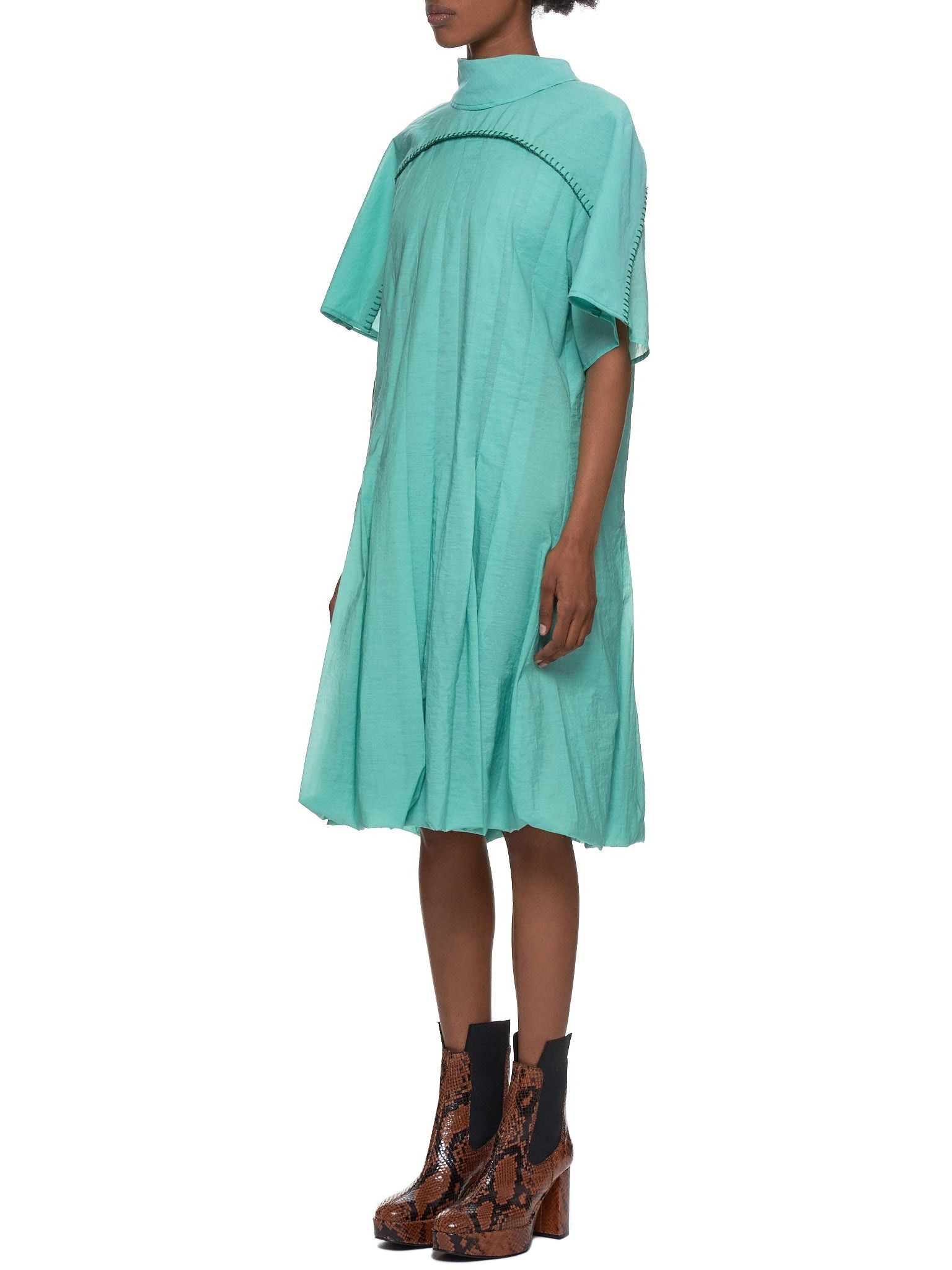 Acne Studios o1y0725 Mini Dress in Green Size XS / US 0-2 / IT 36-38 - 2 Thumbnail