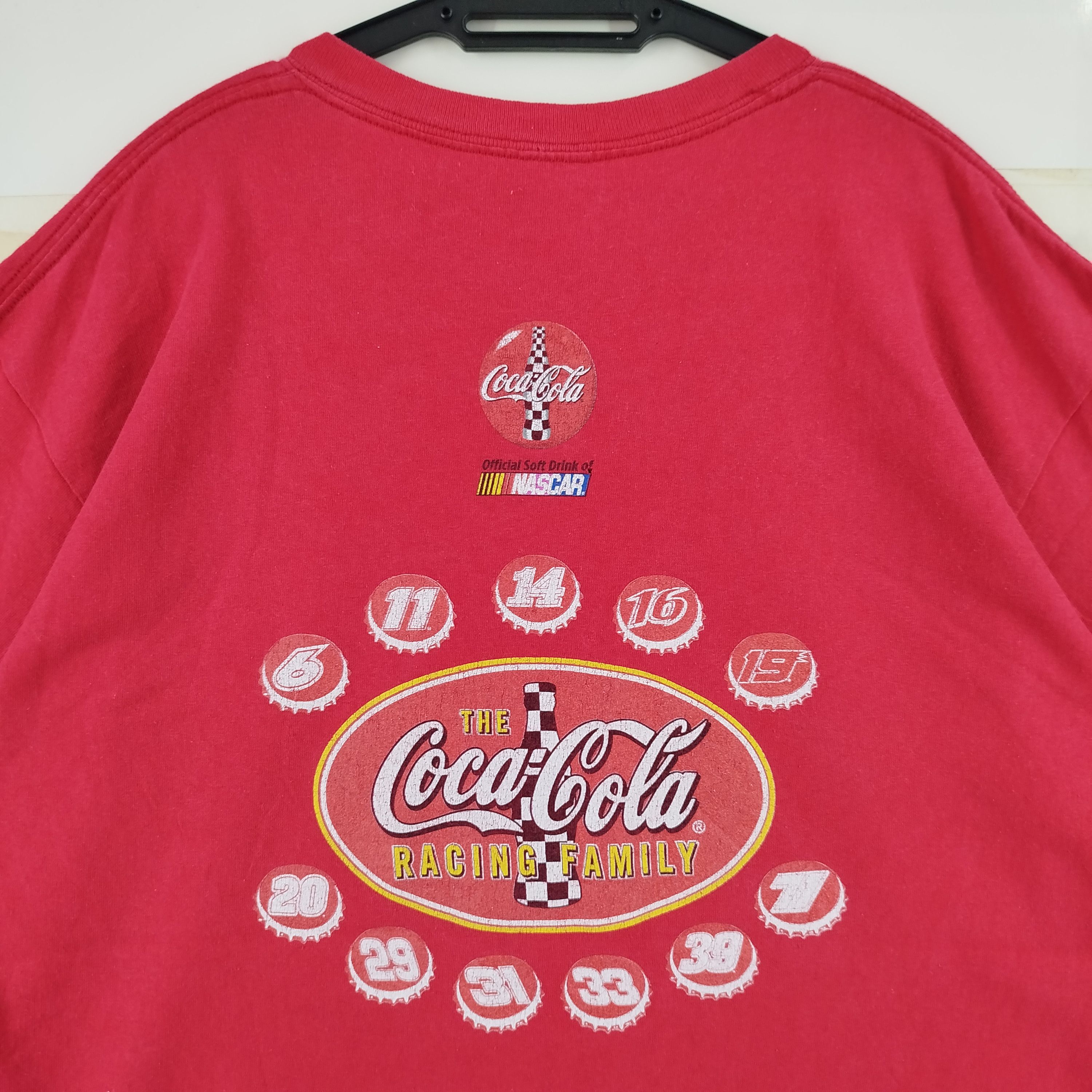 Coca Cola × NASCAR × Vintage Vintage Nascar Coca-Cola Big Print Y2K Size US L / EU 52-54 / 3 - 7 Thumbnail
