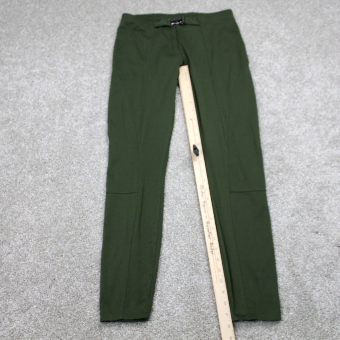 Fabletics Fabletics Leggings Womens XS Olive Green Belted Workout Stretch Athleisure Slimming Skinny Ankle Inseam 28 in Size 26" / US 2 / IT 38 - 3 Thumbnail