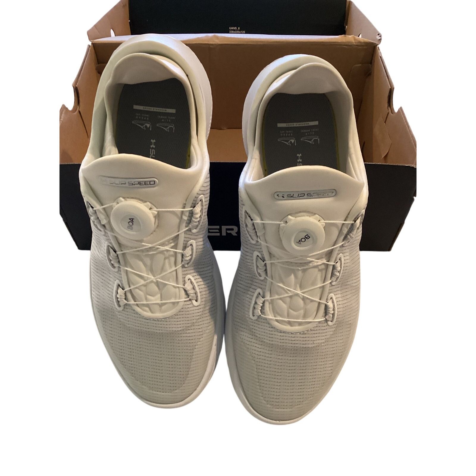Under Armour Under Armour Mens Slip Speed White Mesh Training Shoes Size US 11 / EU 44 - 2 Thumbnail