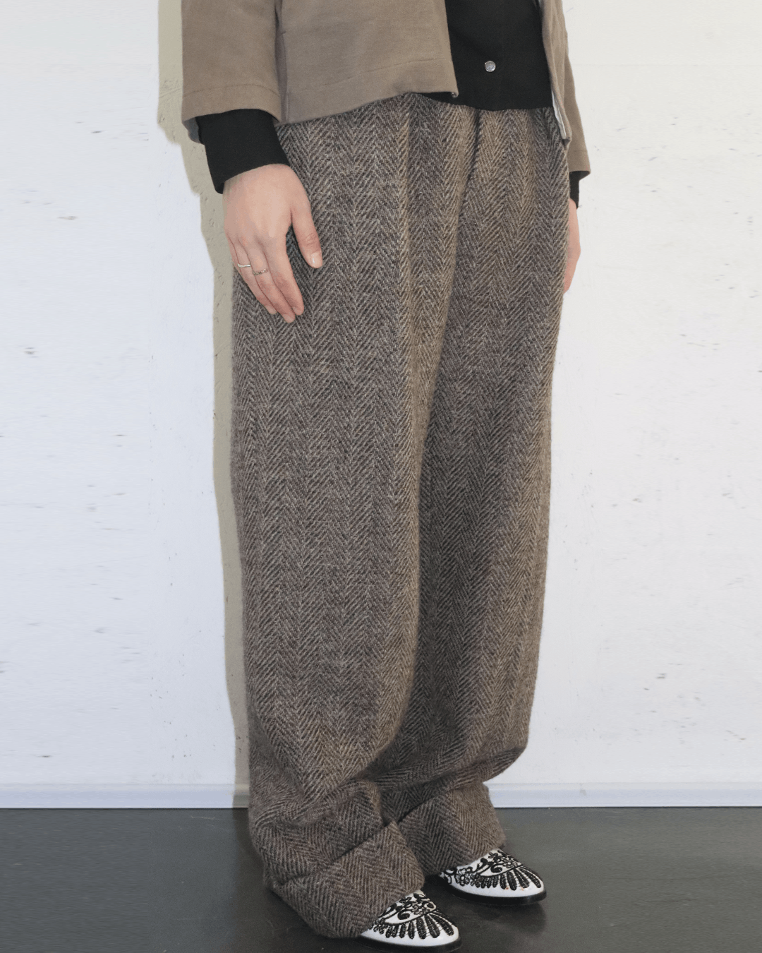 Acne Studios Acne Studios AW22 Folded Wool Wide Pants Size US 32 / EU 48 - 3 Thumbnail