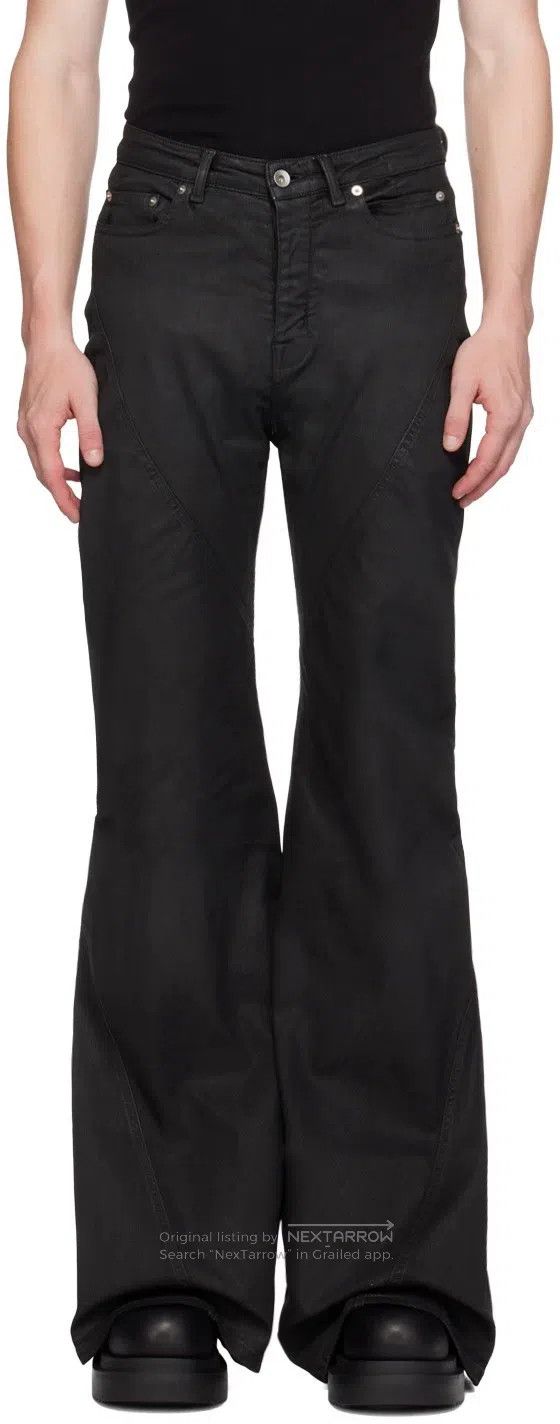 Rick Owens RICK OWENS Spiral Wax Denim Pants Size US 31 - 9 Thumbnail