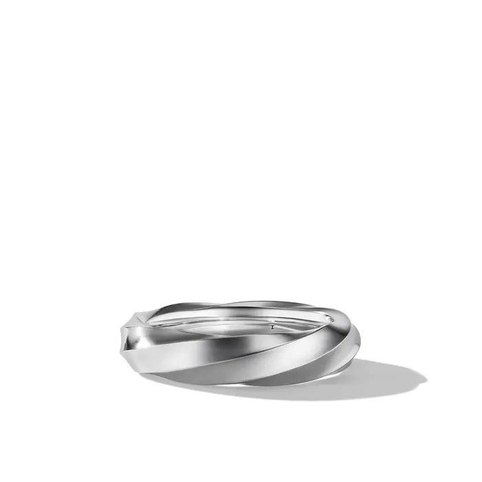 o1s1wg111025 R17390 / Size 9 /Cable Edge Band Ring in Silver