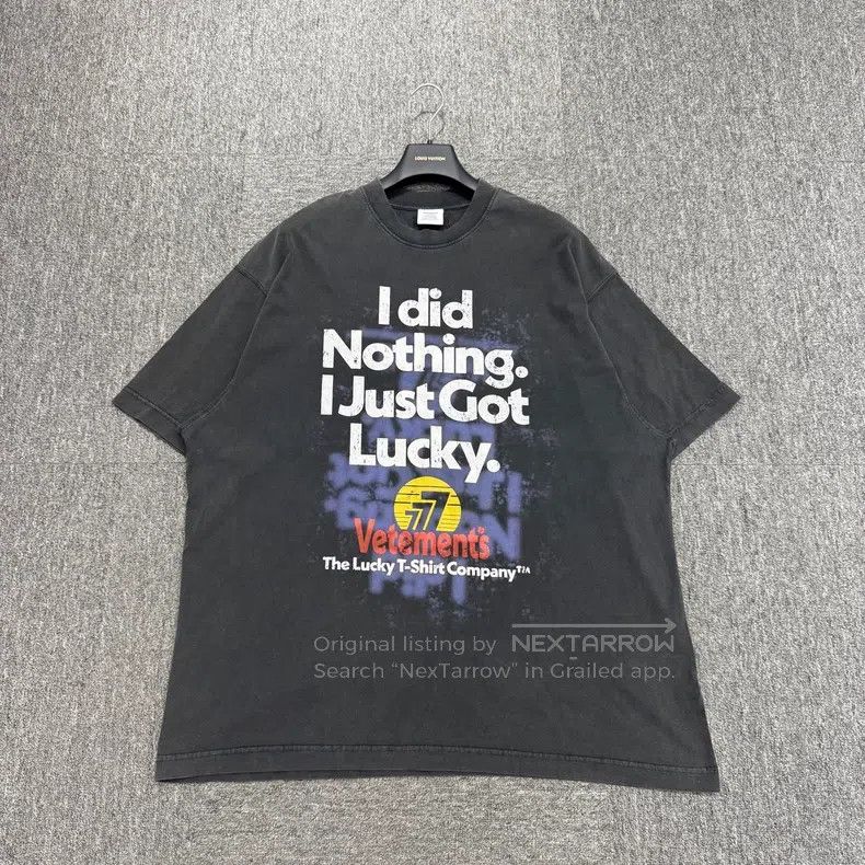 Vetements Washed Distressed Printed Short Sleeve