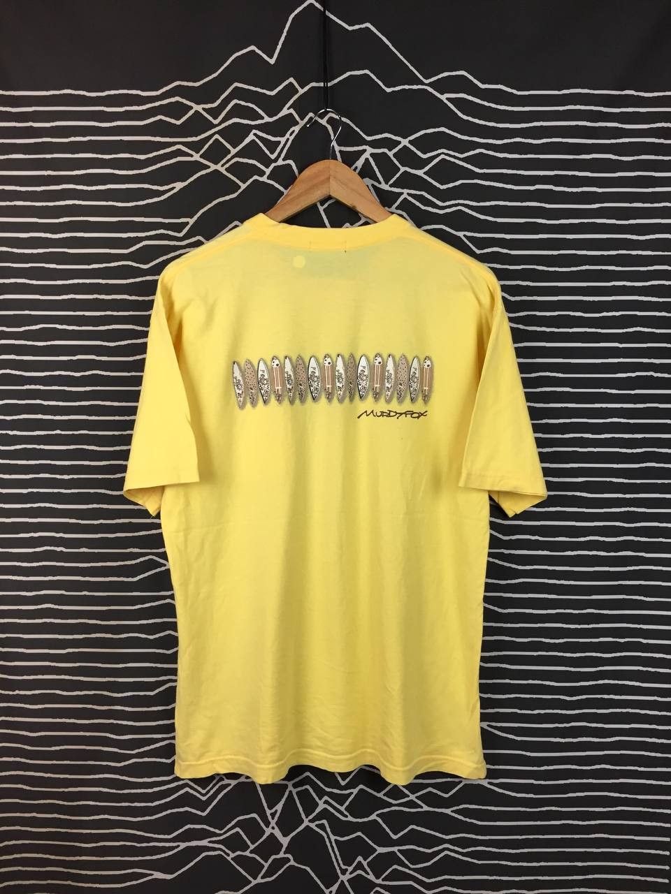 Vintage Vtg Muddy Fox Archive Surfboard Graphic Pocket Tee Size US M / EU 48-50 / 2 - 2 Thumbnail