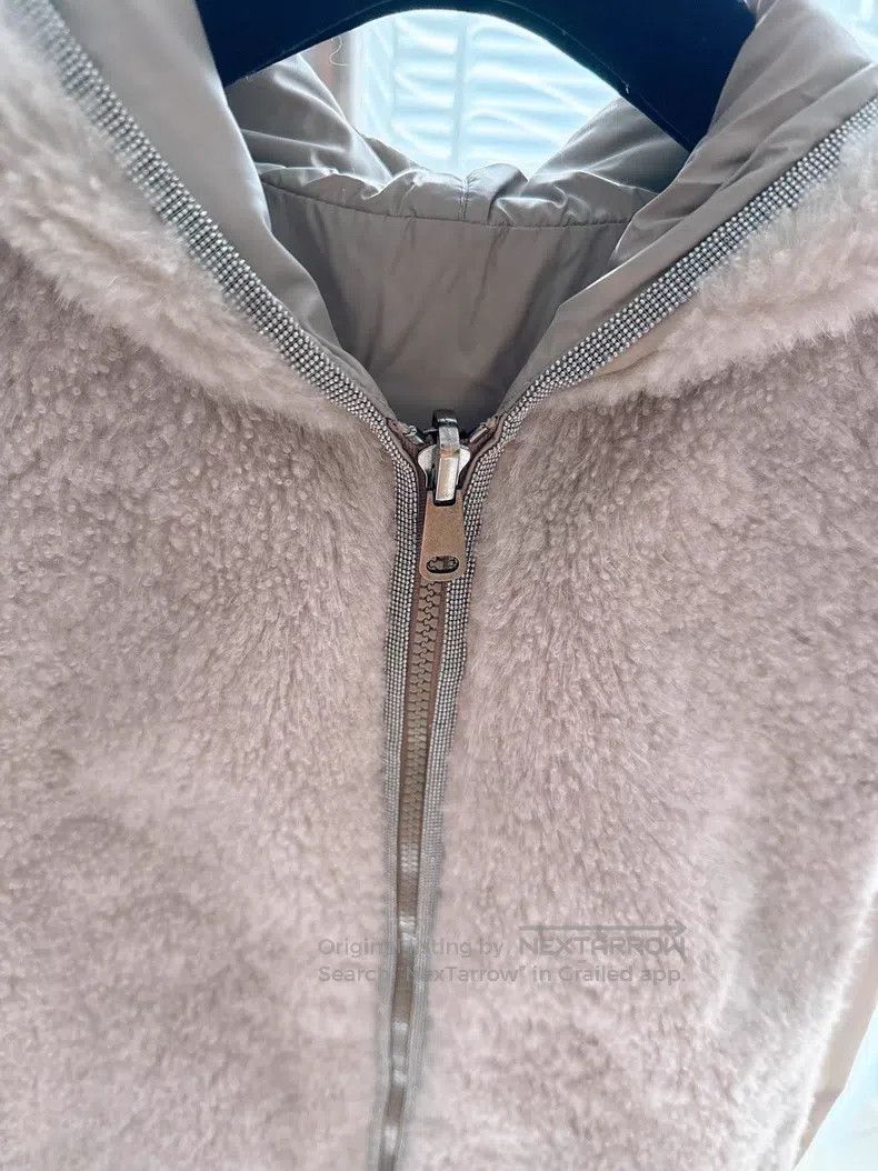 Brunello Cucinelli Brunello Cucinelli Wool Leather Two-Sided Wear Hooded Vest Size XS / US 0-2 / IT 36-38 - 2 Thumbnail