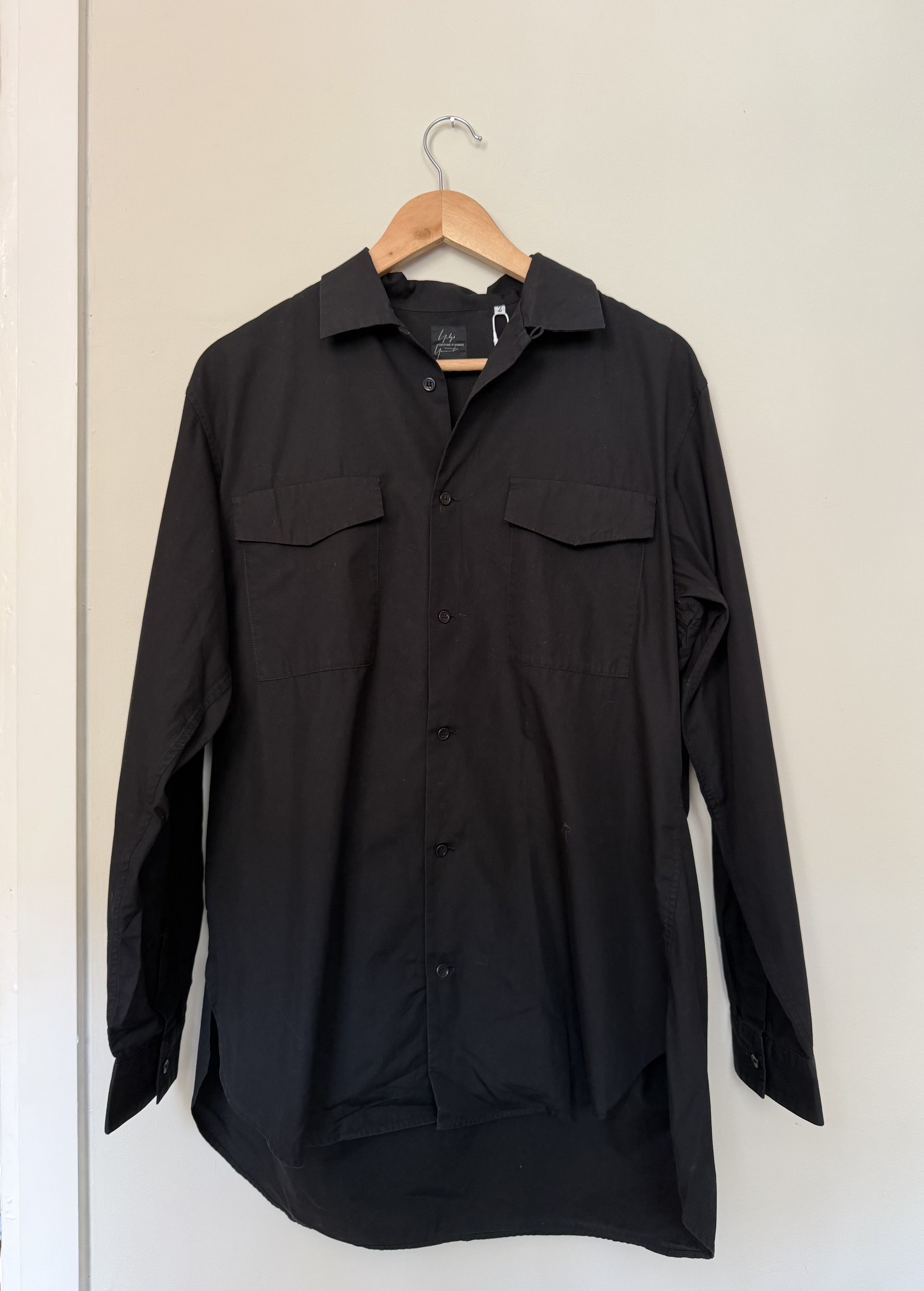 Yohji Yamamoto Yohji Yamamoto Costume D'homme Flat black shirt Size US L / EU 52-54 / 3 - 1 Thumbnail