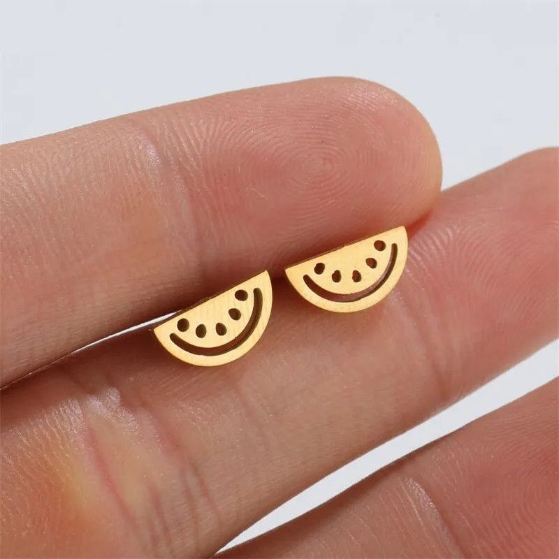 Jewelry Watermelon Stud Earrings Charm Earring Gift Size ONE SIZE - 1 Thumbnail