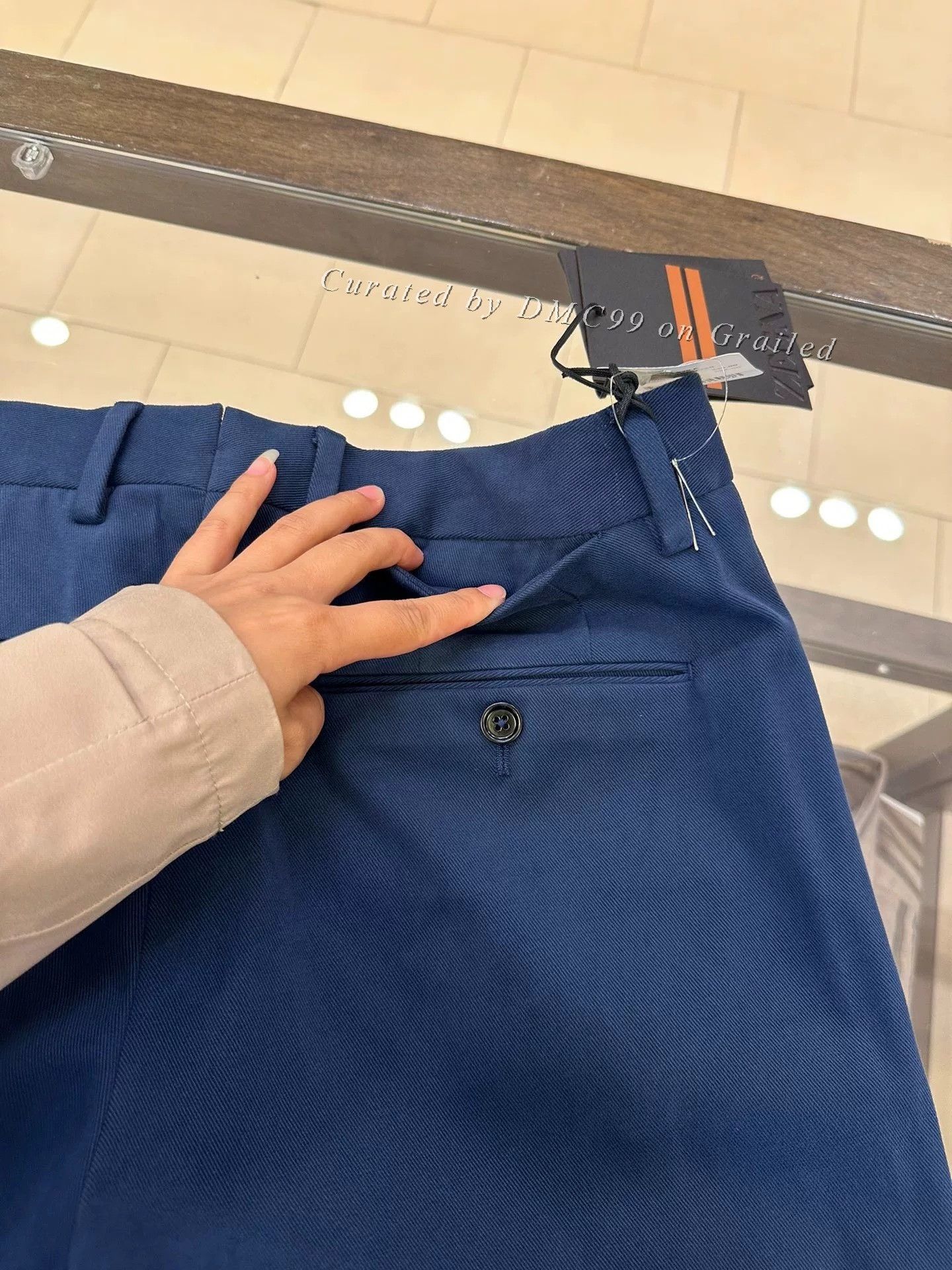 Ermenegildo Zegna Zegna Men's Blue Casual Pants Size US 34 / EU 50 - 6 Thumbnail