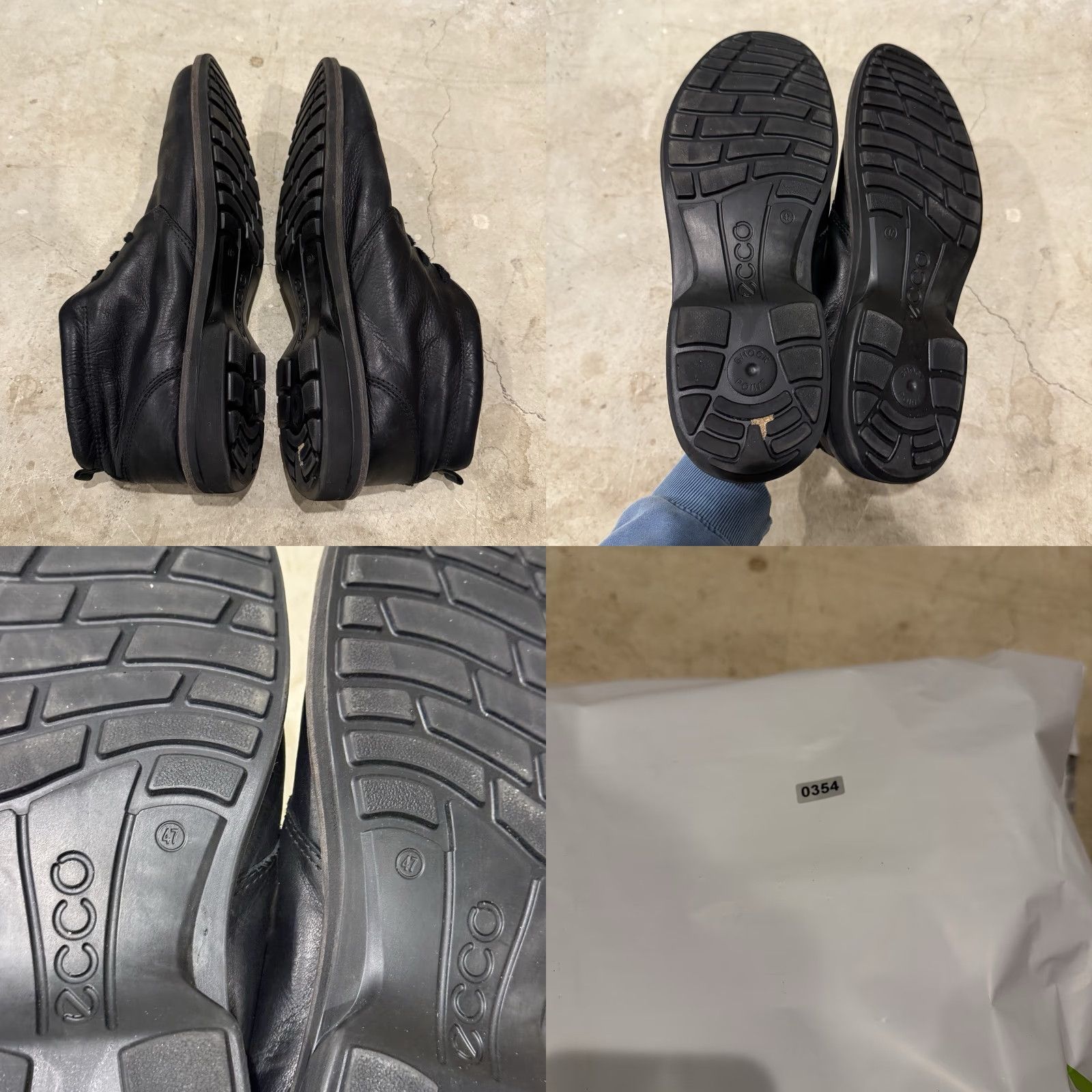 Ecco VINTAGE ECCO Turn GTX Mens Chukka Ankle Boots 13-13.5 Black GORE-TEX Leather (Pre-owned) Size US 13 / EU 46 - 8 Thumbnail