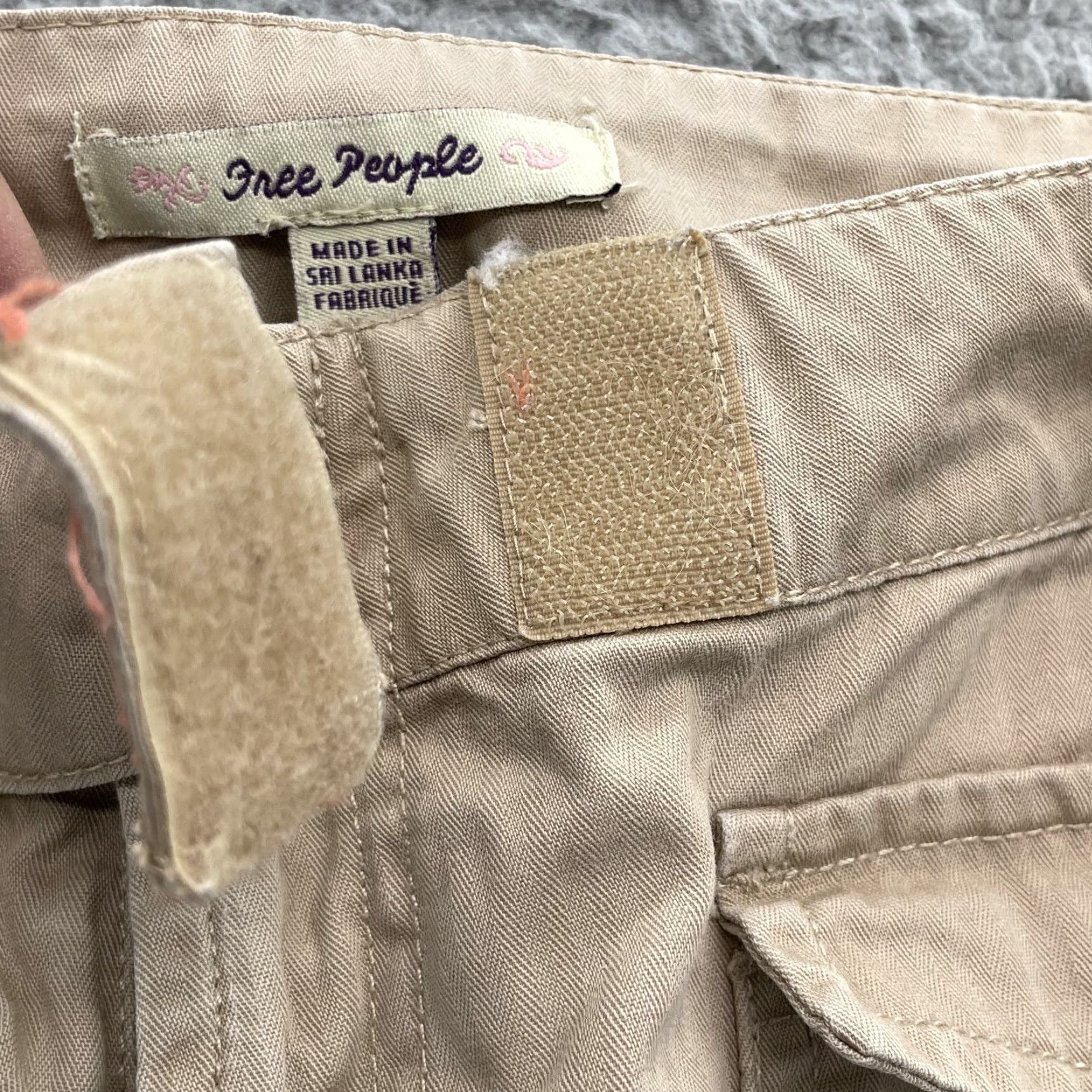 Free People Free People Pants Women's Khaki Utility Low Rise 5/6 31x31 Beige Cotton Casual 90s Y2k Gorpcore Safari Mens Womens Size 28" / US 6 / IT 42 - 7 Thumbnail