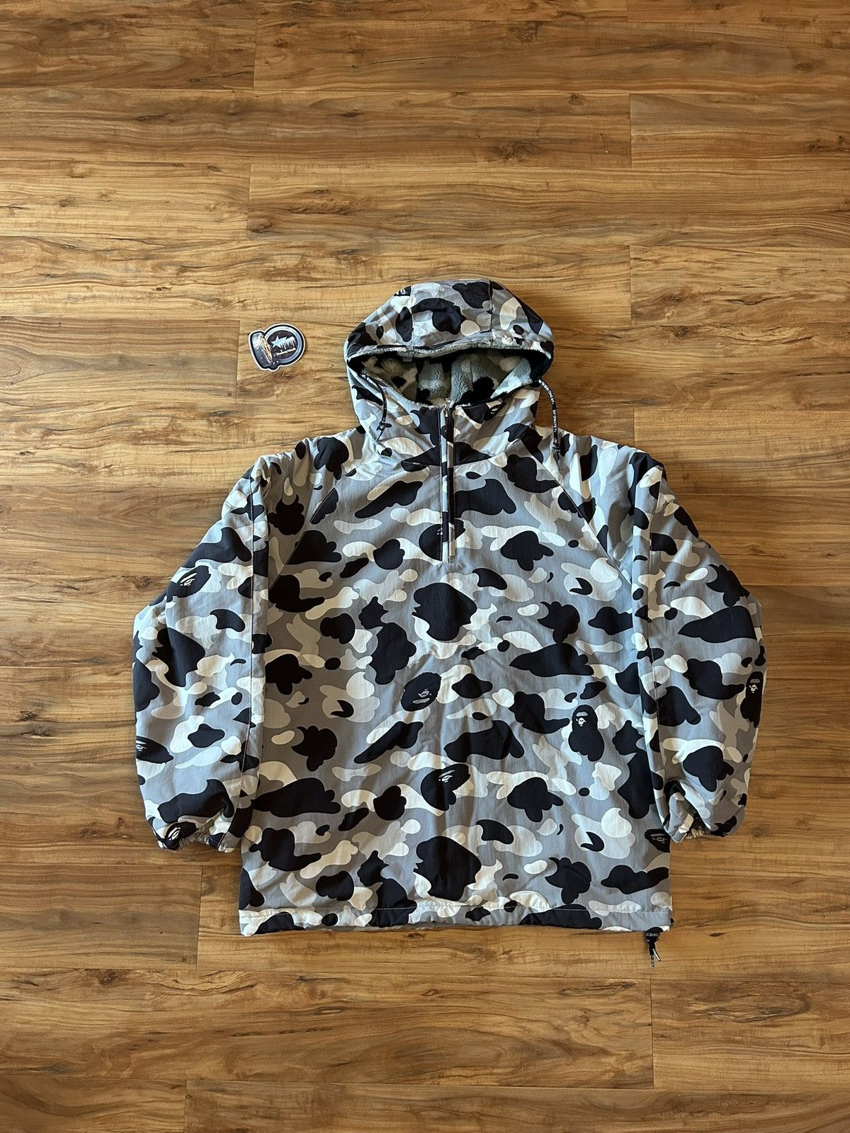 Bape OG Bape Snow Camo Quarter Zip Fleece Jacket Size US M / EU 48-50 / 2 - 1 Thumbnail