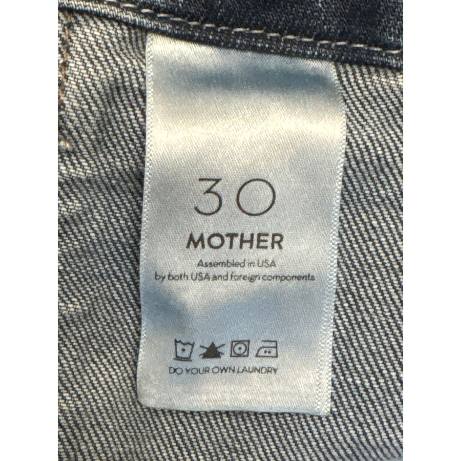 MOTHER Mother Superior Patch Pocket Zip Private Ankle Fray Jeans 30 Size 30" / US 8 / IT 44 - 6 Thumbnail