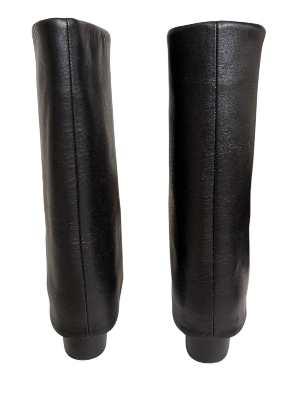 Issey Miyake $1200 Cover Leather Heel Boots Size US 8 / IT 38 - 5 Thumbnail