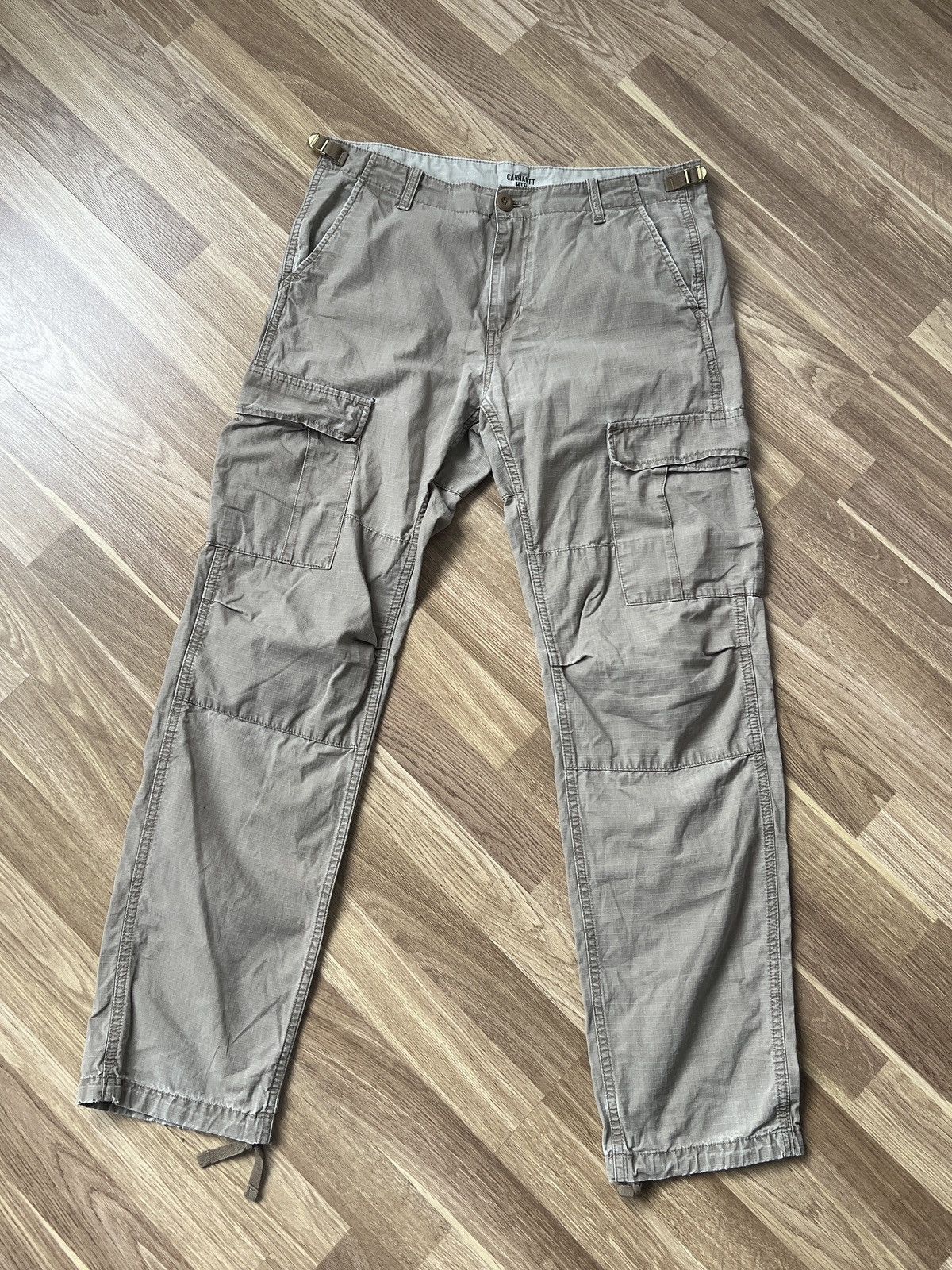 Carhartt Carhartt Aviation Beige Black Pants size 31x32 Size US 31 - 7 Thumbnail