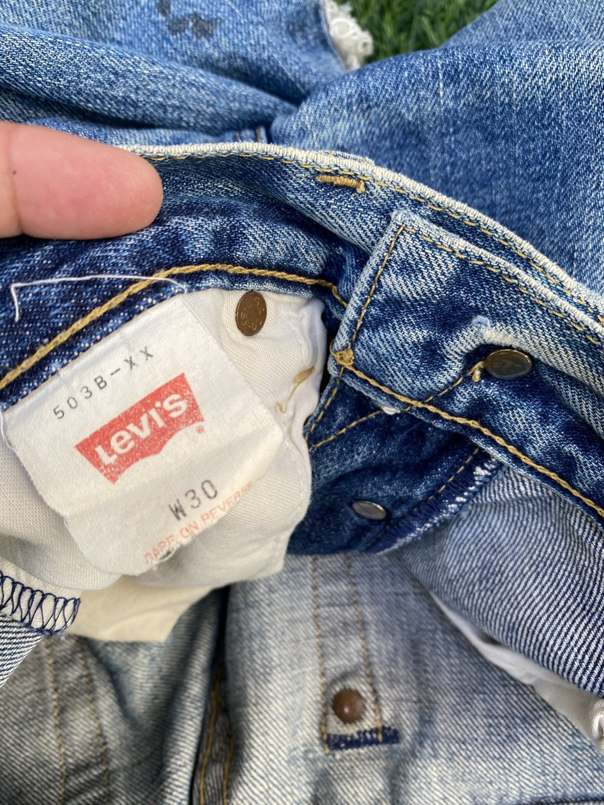 Levi's Vintage Clothing W30x31 Vintage levi's 503B redline distressed big E JAPAN Size US 30 / EU 46 - 8 Thumbnail