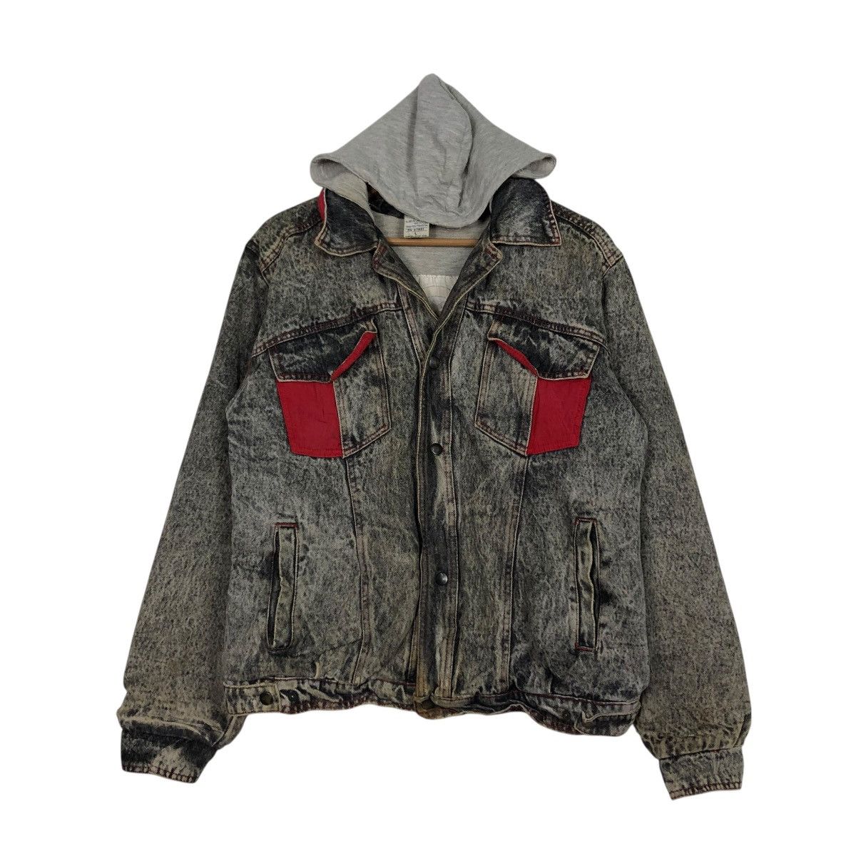 Japanese Brand 🔥VINTAGE BIKER BOMBER JACKET DENIM JAPAN ISSEY MIYAKE Size US L / EU 52-54 / 3 - 3 Thumbnail
