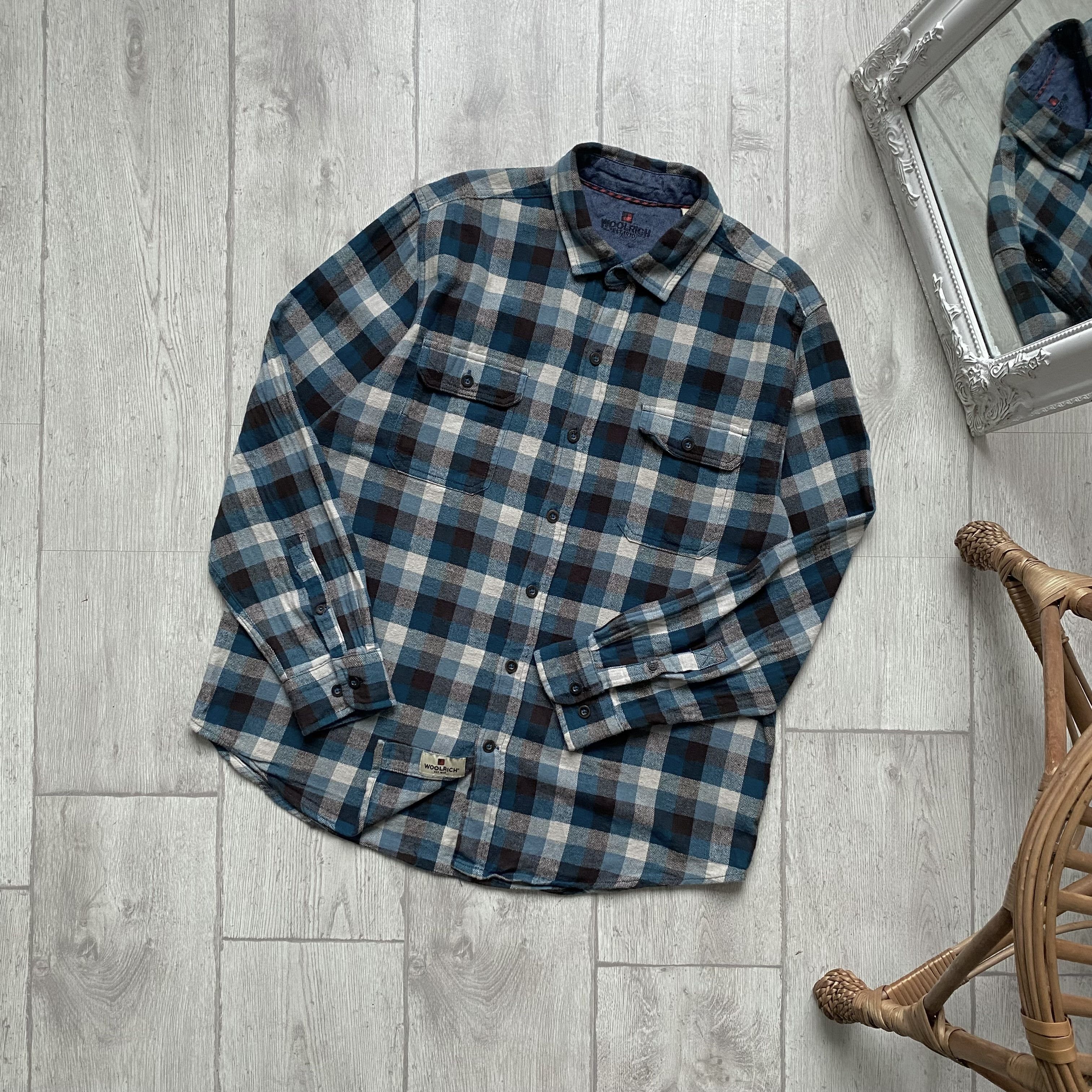 Woolrich Woolen Mills 90s Vintage Woolrich Flannel Plaid Shirt Travis Scott style Size US L / EU 52-54 / 3 - 3 Thumbnail
