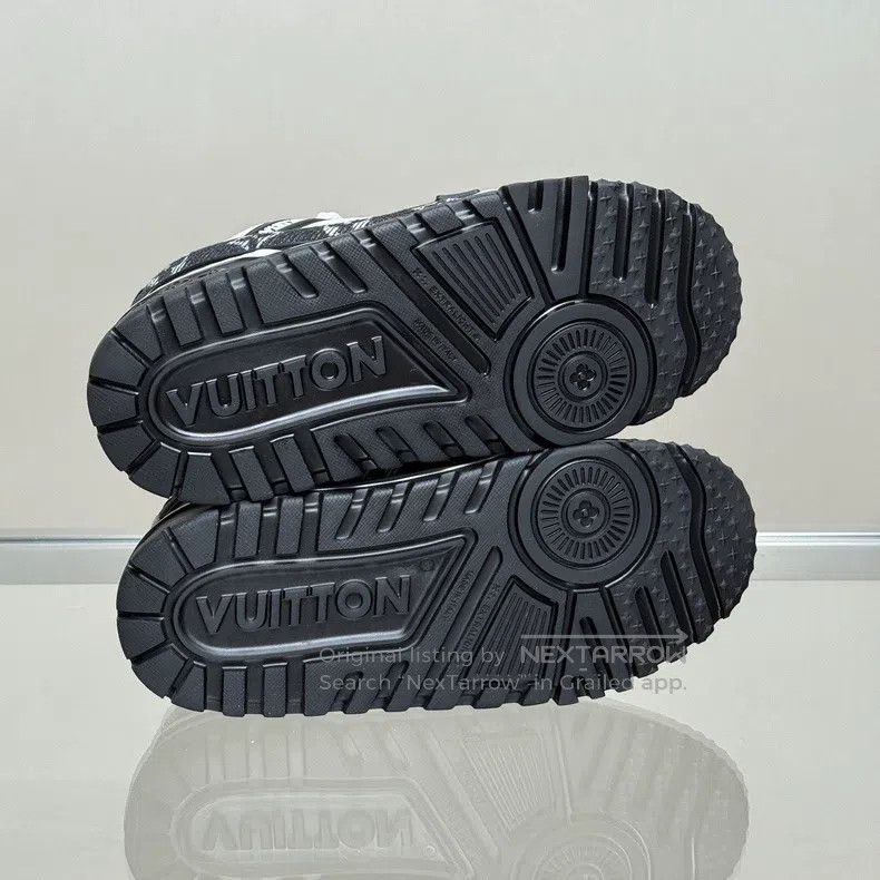 Louis Vuitton Louis Vuitton Trainer Maxi Black and White Denim Fat Ding Size US 6.5 / EU 39-40 - 7 Thumbnail