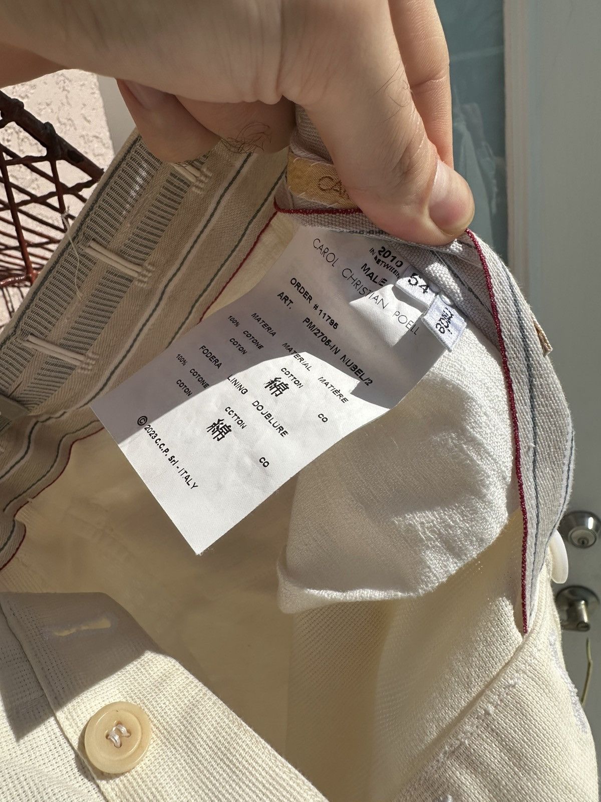 Carol Christian Poell Pm/2705 nubel pants Size US 38 / EU 54 - 8 Thumbnail