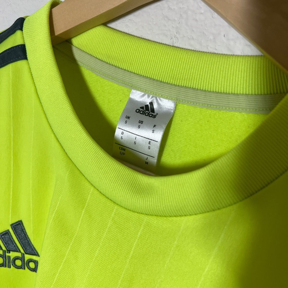 Adidas Soccer Jersey Real Madrid Neon Yellow Adidas Sweatshirt Grailed