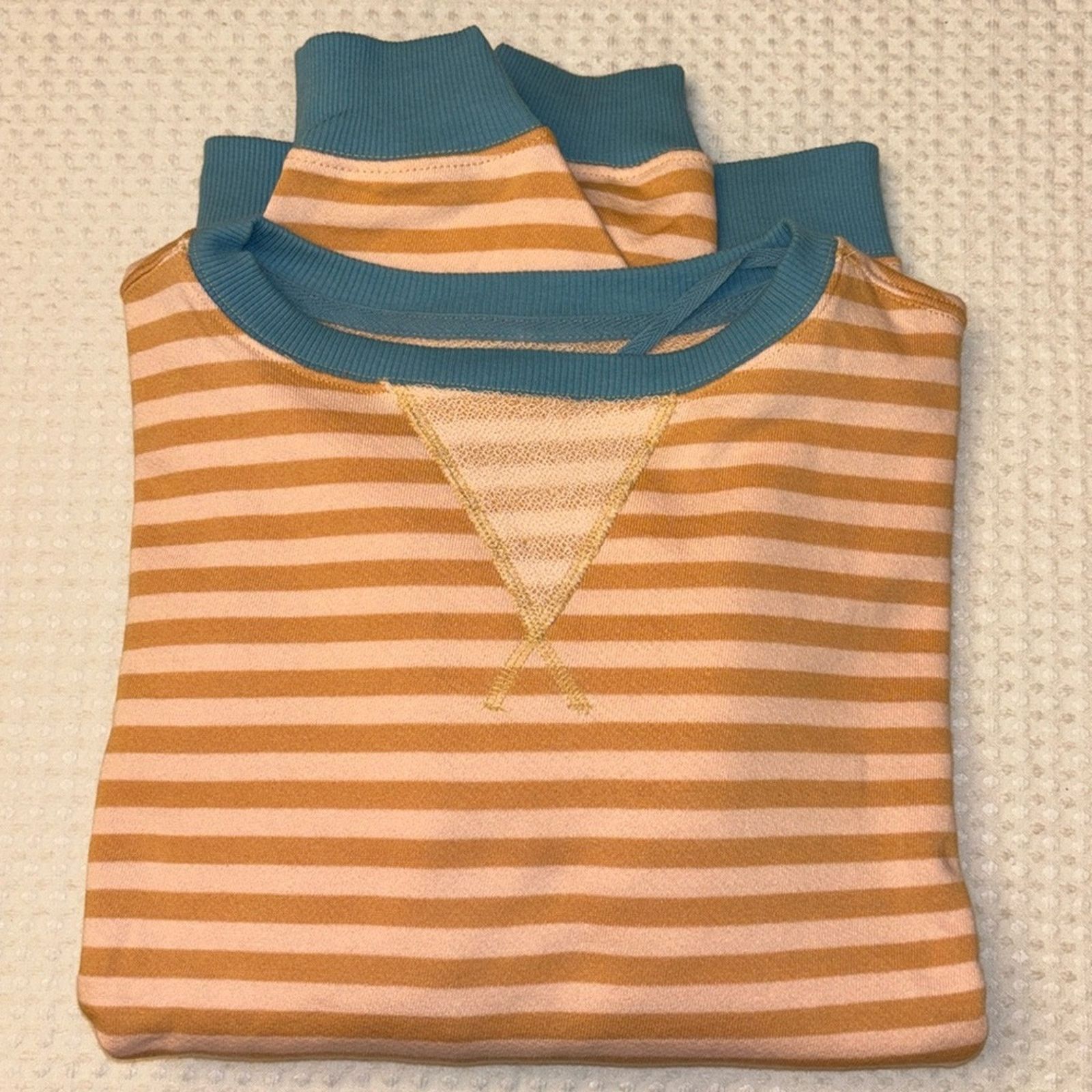 Free People NEW! We The FREE PEOPLE Classic Striped Oversized Sweatshirt Size M / US 6-8 / IT 42-44 - 9 Thumbnail