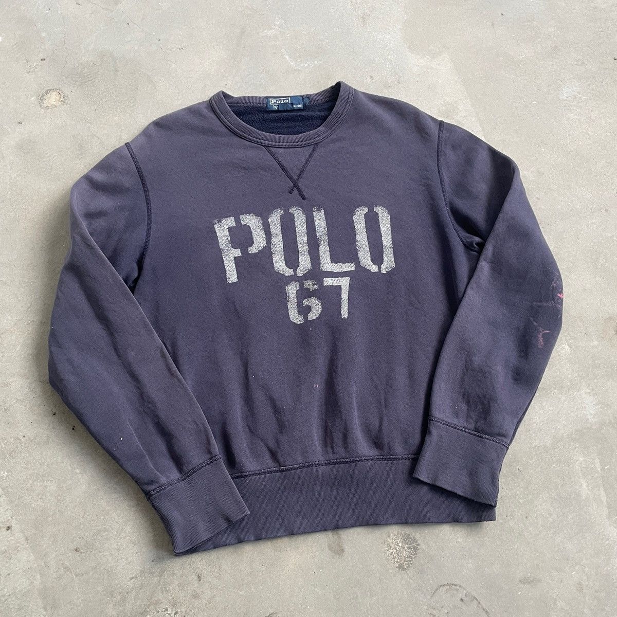 Polo Ralph Lauren × Ralph Lauren VINTAGE POLO RALPH LAUREN 67 DISTRESSED SWEATSHIRT Size US M / EU 48-50 / 2 - 1 Thumbnail