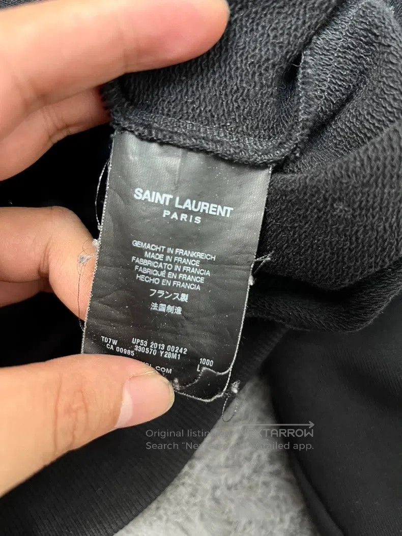 Saint Laurent Paris Saint Laurent Paris Black Zip-up Hoodie Size US L / EU 52-54 / 3 - 5 Thumbnail
