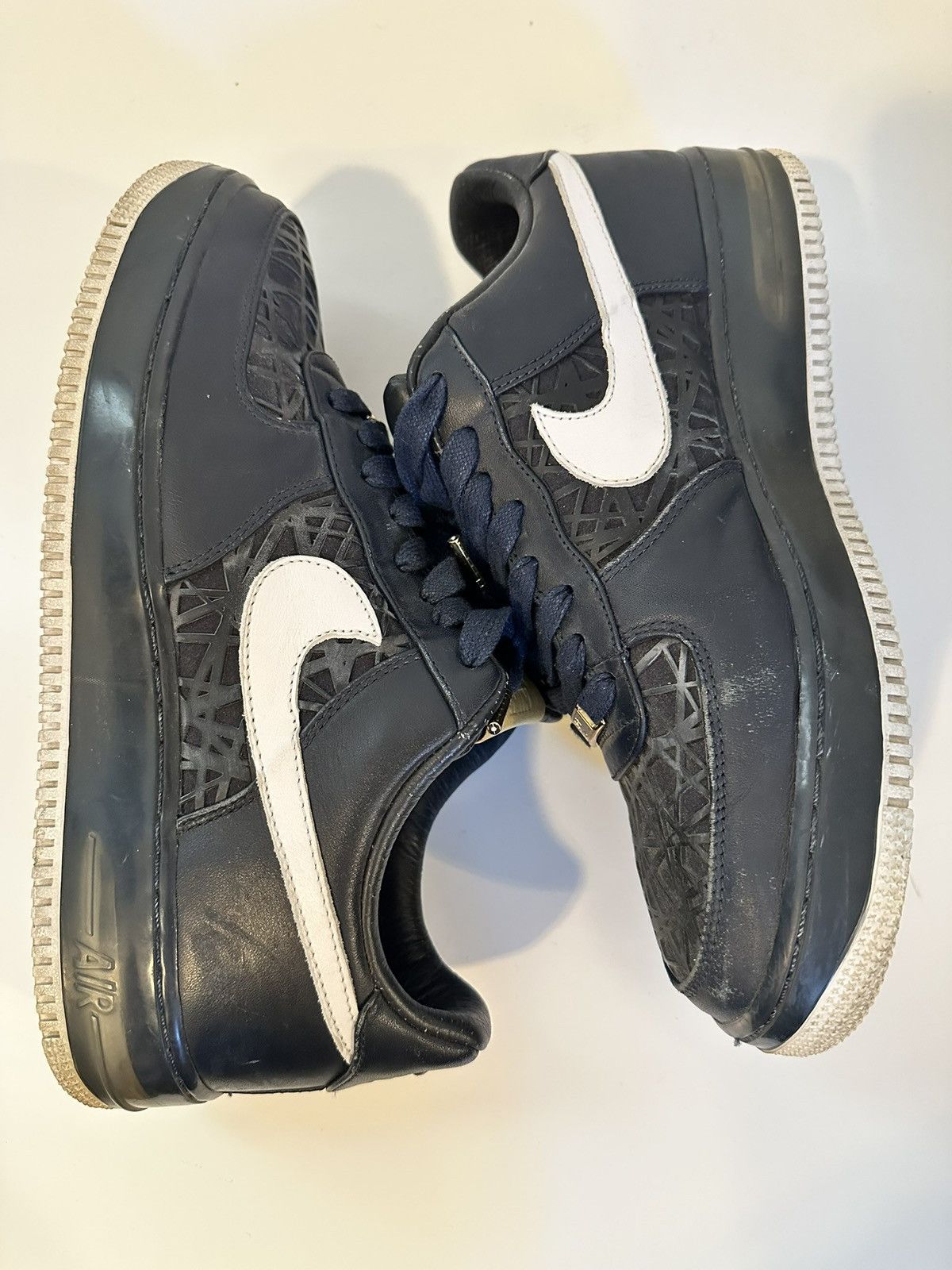 Nike Nike Air Force 1 Supreme Max Air Birds Nest Navy Size US 10 / EU 43 - 8 Thumbnail